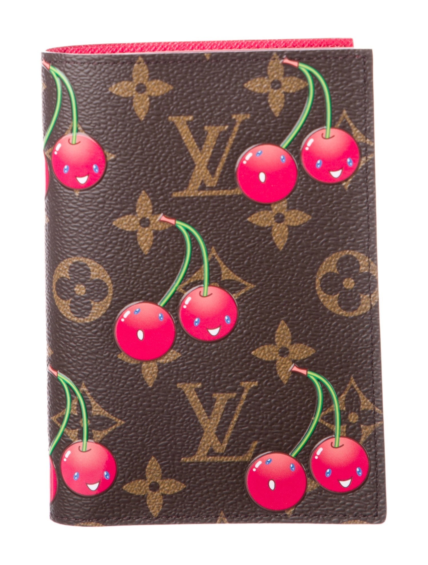Louis Vuitton x Takashi Murakami Monogram Cerises Passport Cover