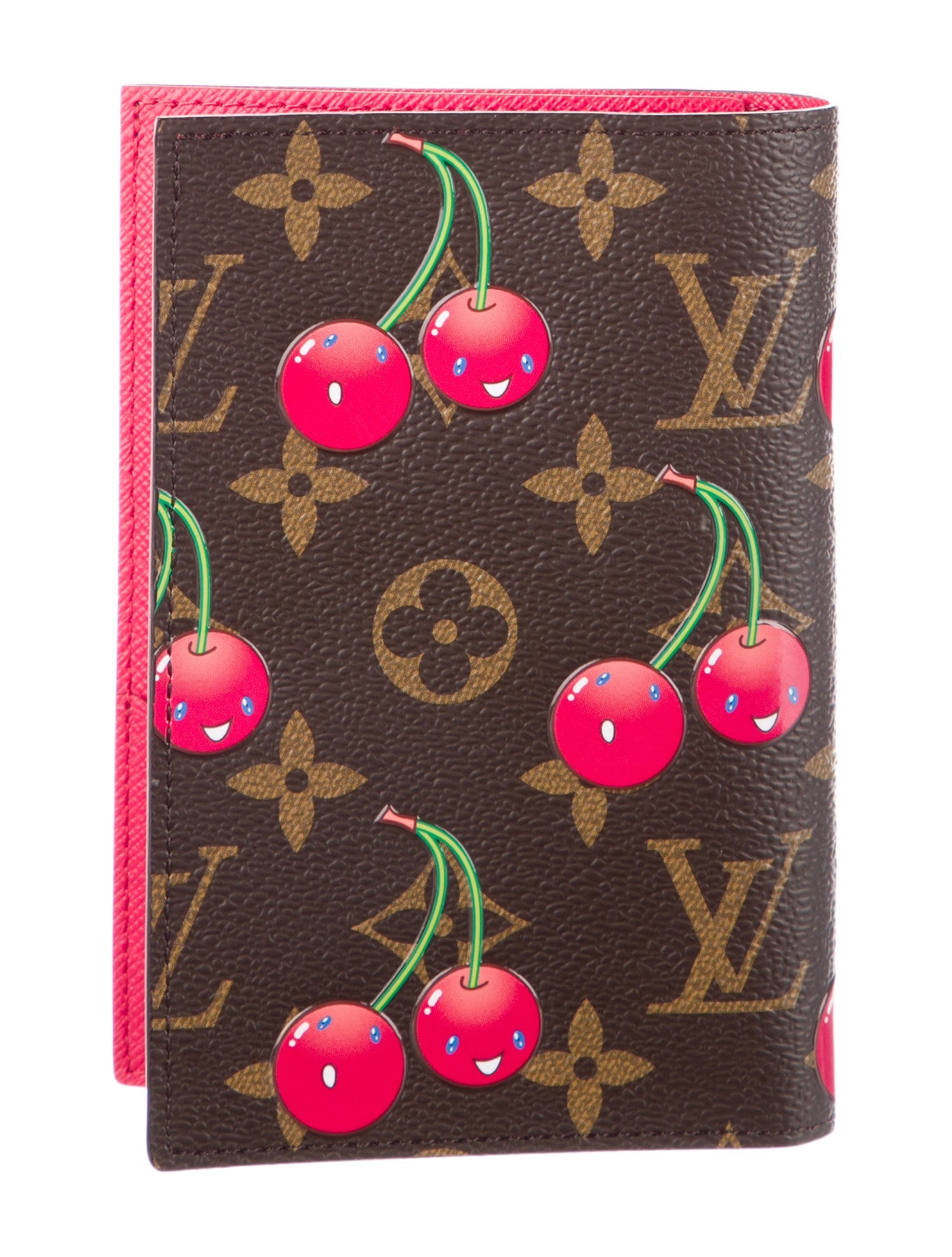 Louis Vuitton x Takashi Murakami Monogram Cerises Passport Cover