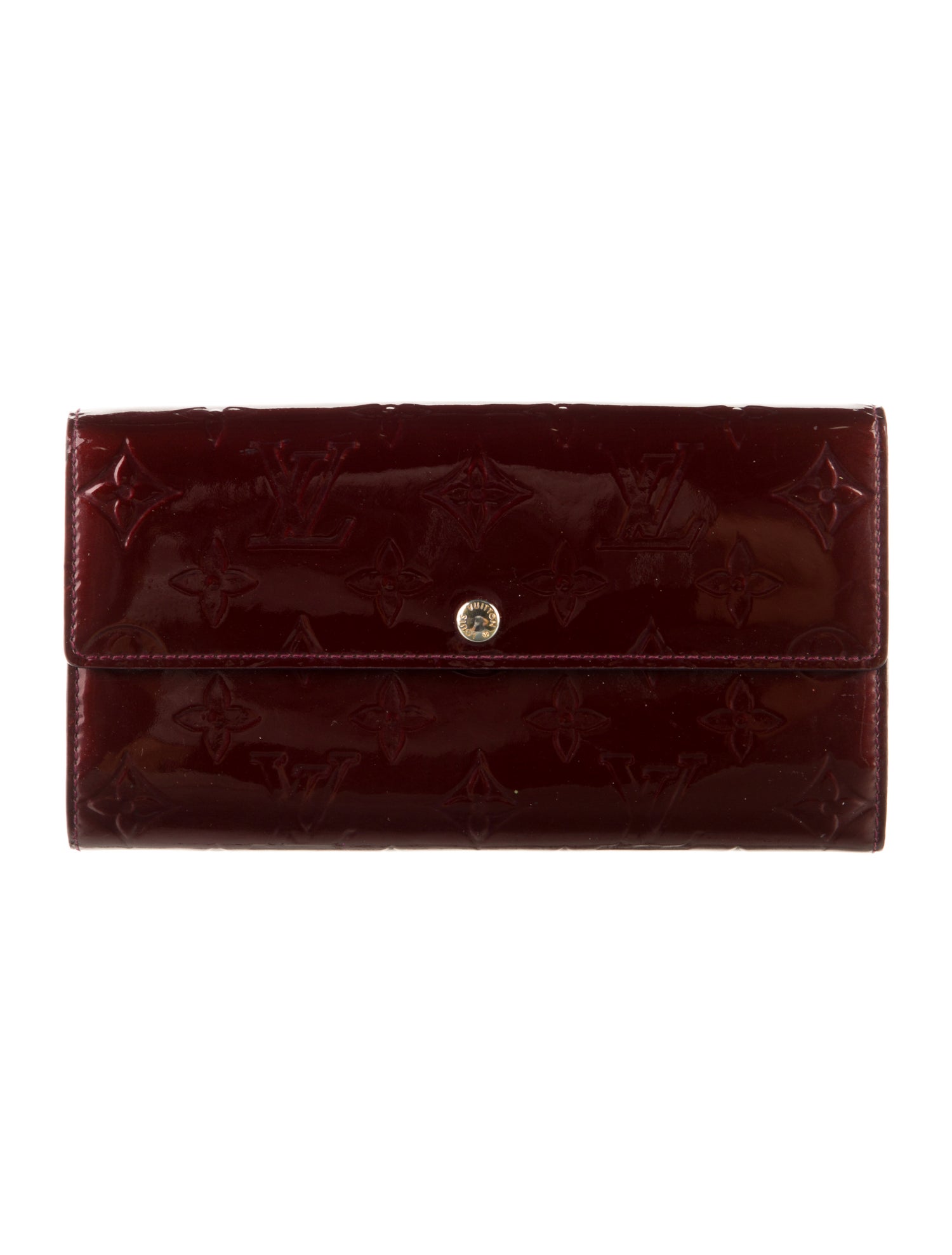 Louis Vuitton Monogram Vernis Vernis Patent Leather Sarah Wallet