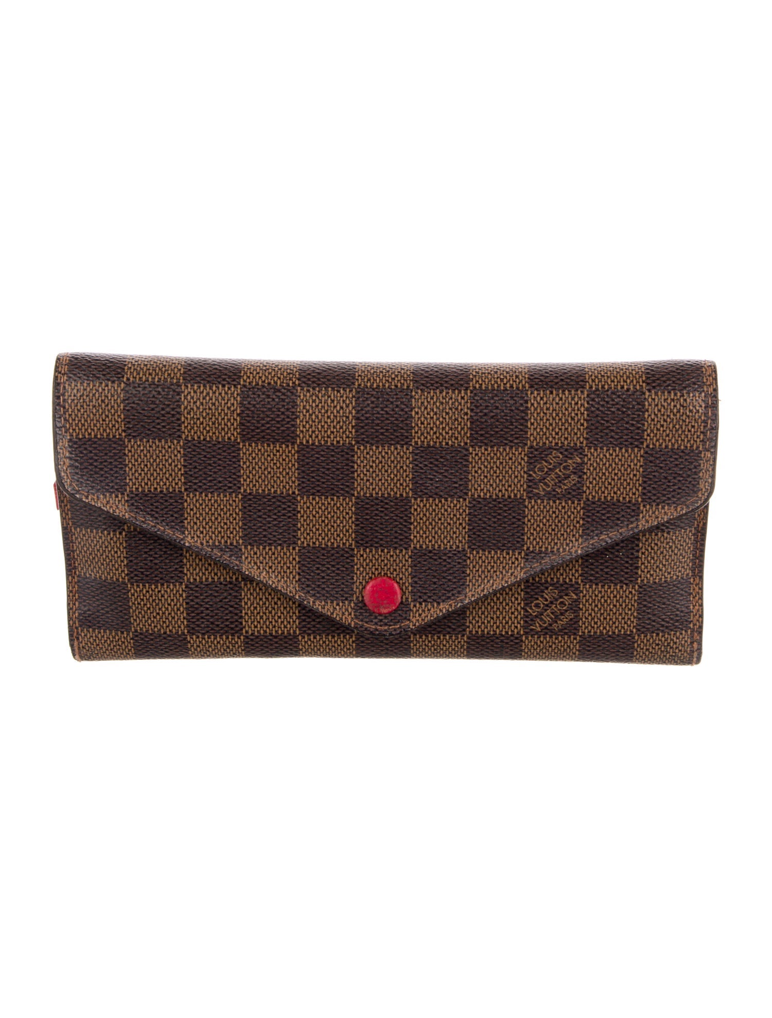 Louis Vuitton 2014 Damier Ebene Pattern Josephine Wallet