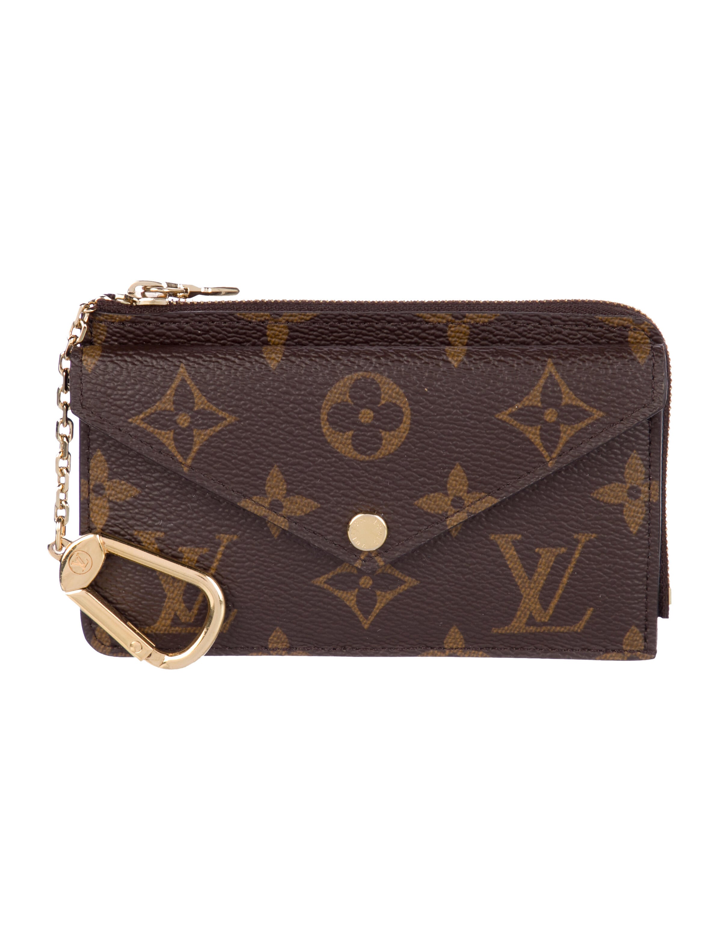 Louis Vuitton LV Monogram Coated Canvas Card Holder Recto Verso