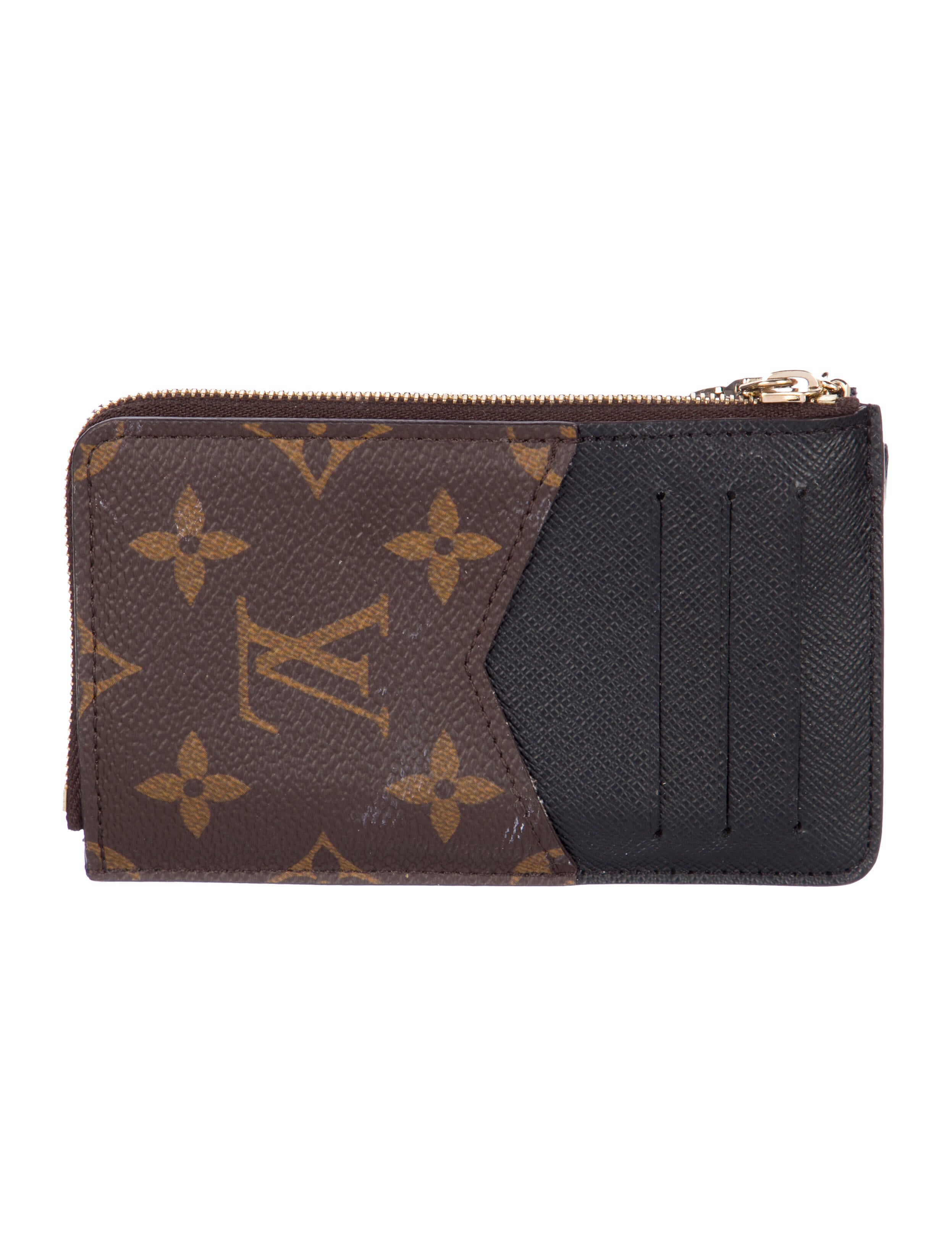 Louis Vuitton LV Monogram Coated Canvas Card Holder Recto Verso