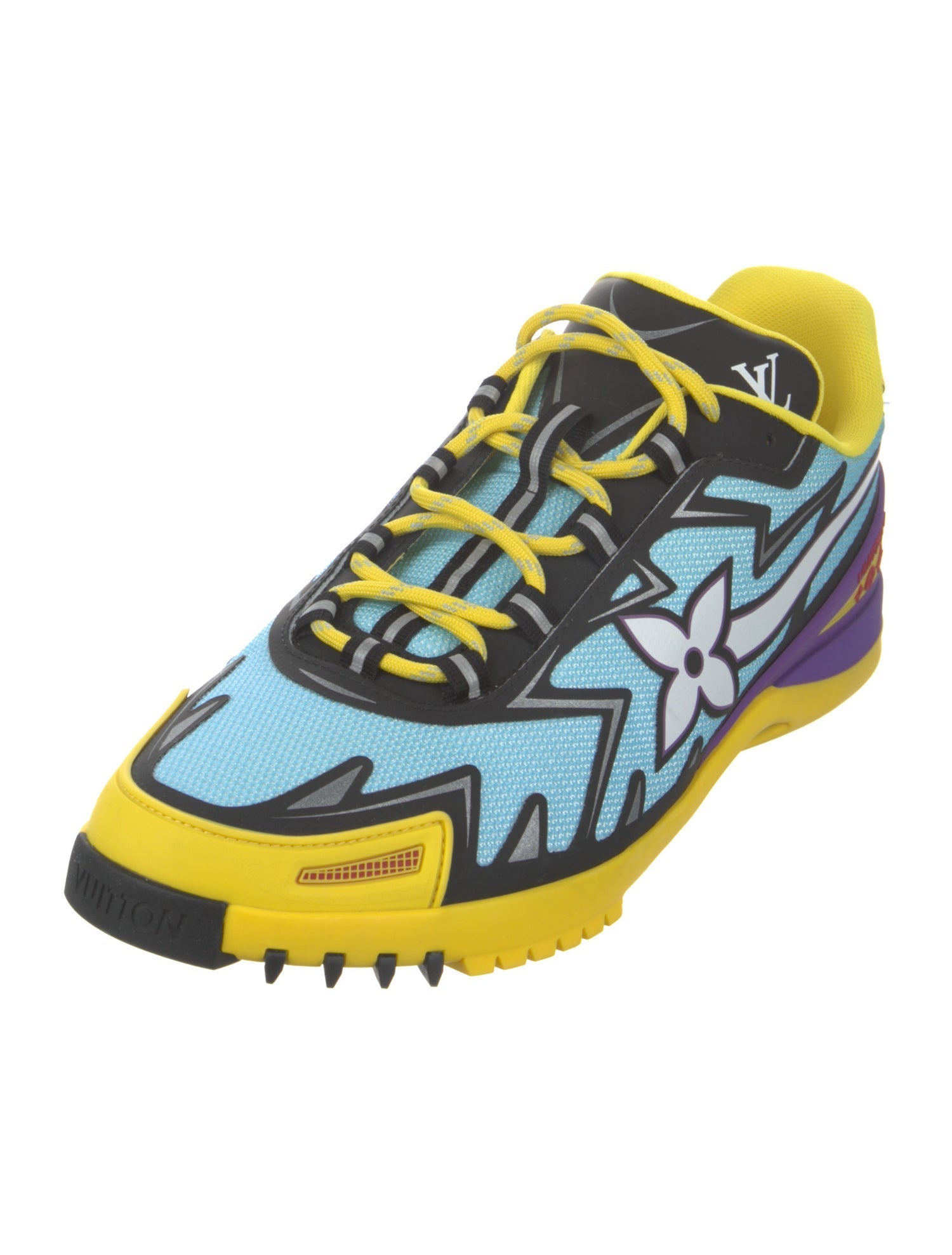 Louis Vuitton Mesh Animal Print Sneakers