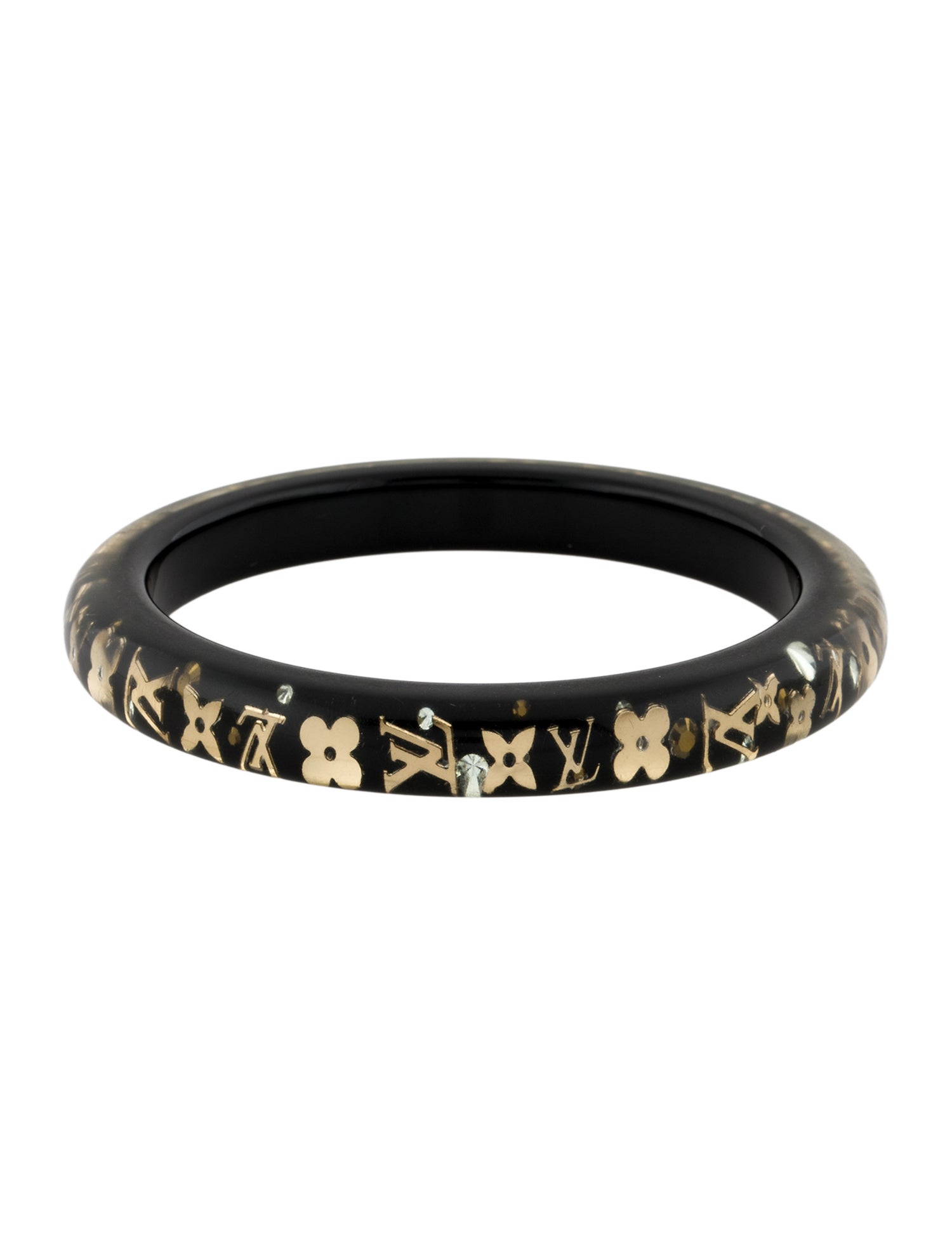 Louis Vuitton Resin & Crystal Inclusion Bangle Bracelet