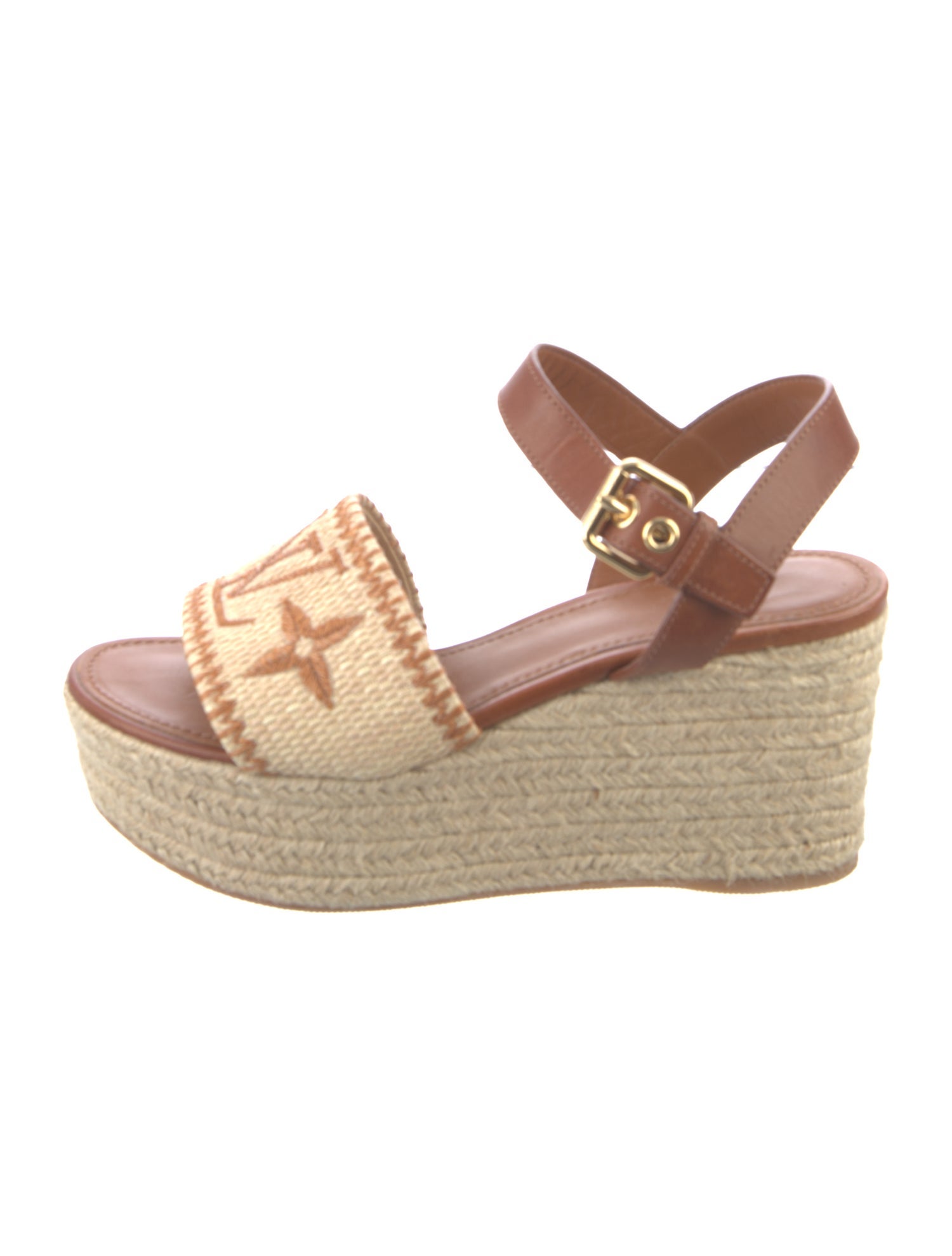 Louis Vuitton LV Monogram Leather Espadrilles