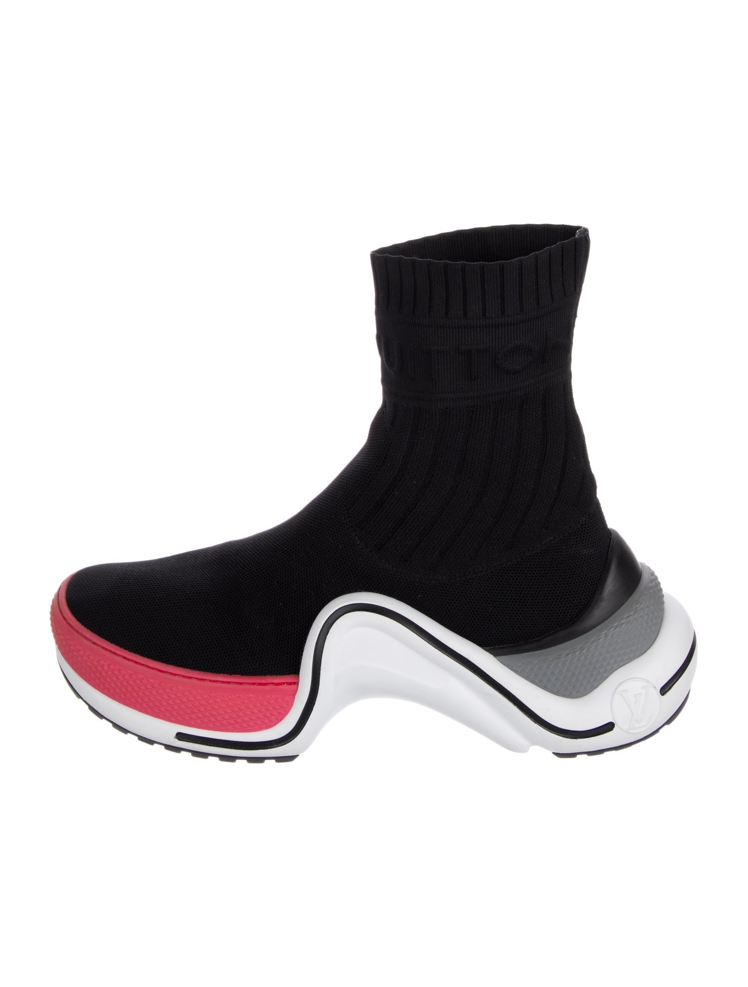 Louis Vuitton 2018 Colorblock Pattern Sock Sneakers