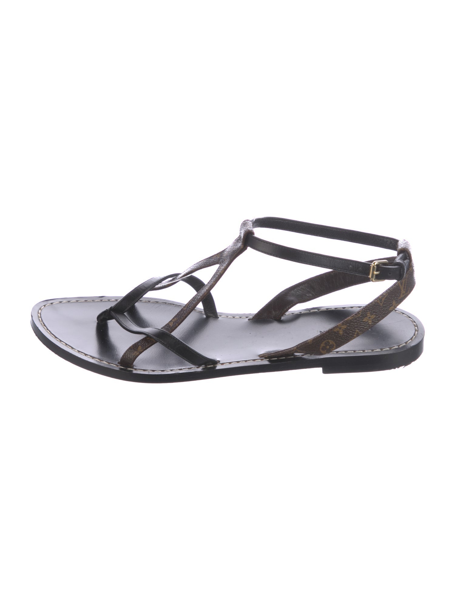 Louis Vuitton LV Monogram T-Strap Sandals
