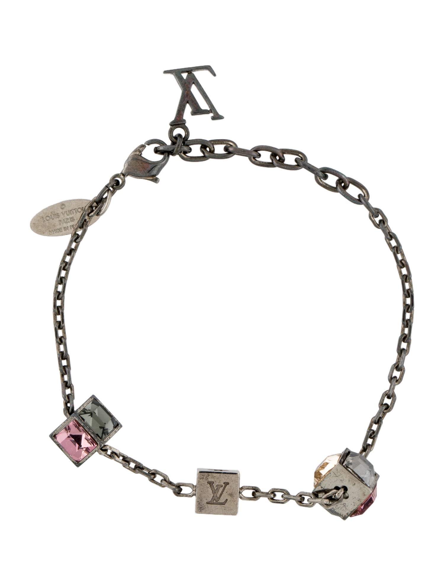 Louis Vuitton Crystal Gamble Station Bracelet