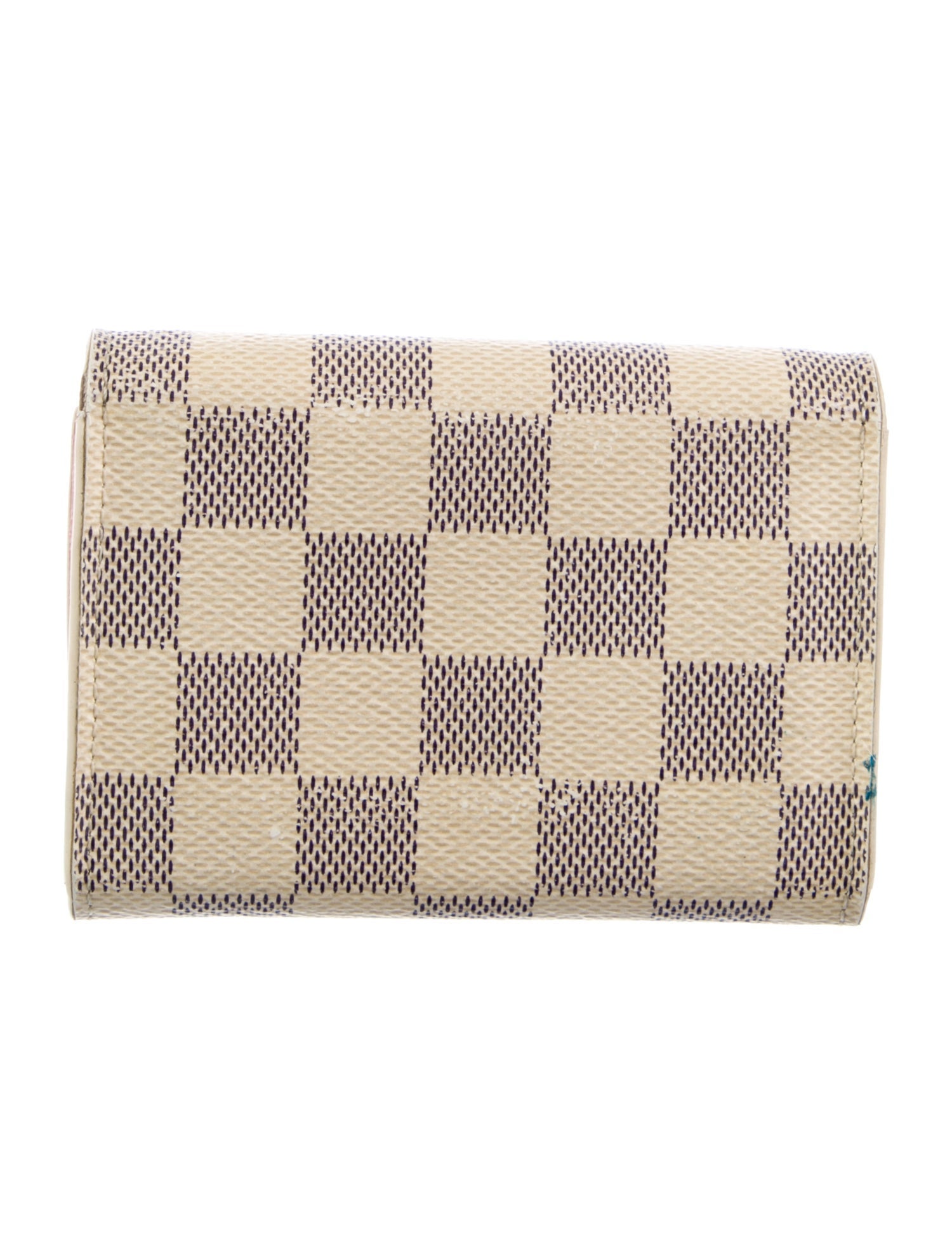 Louis Vuitton Damier Azur Pattern Coated Canvas Rosalie Coin Purse