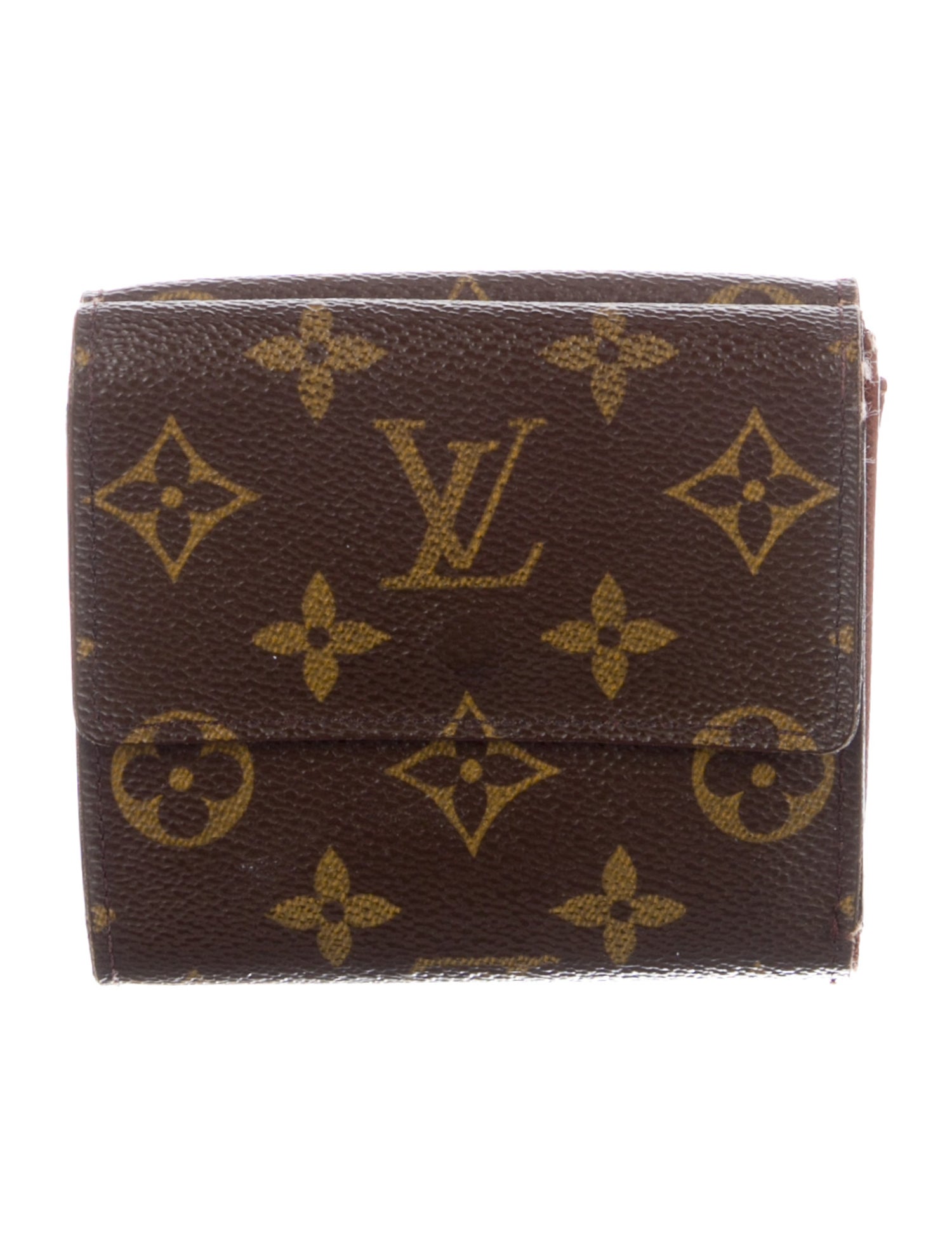Louis Vuitton LV Monogram Coated Canvas Elise Wallet