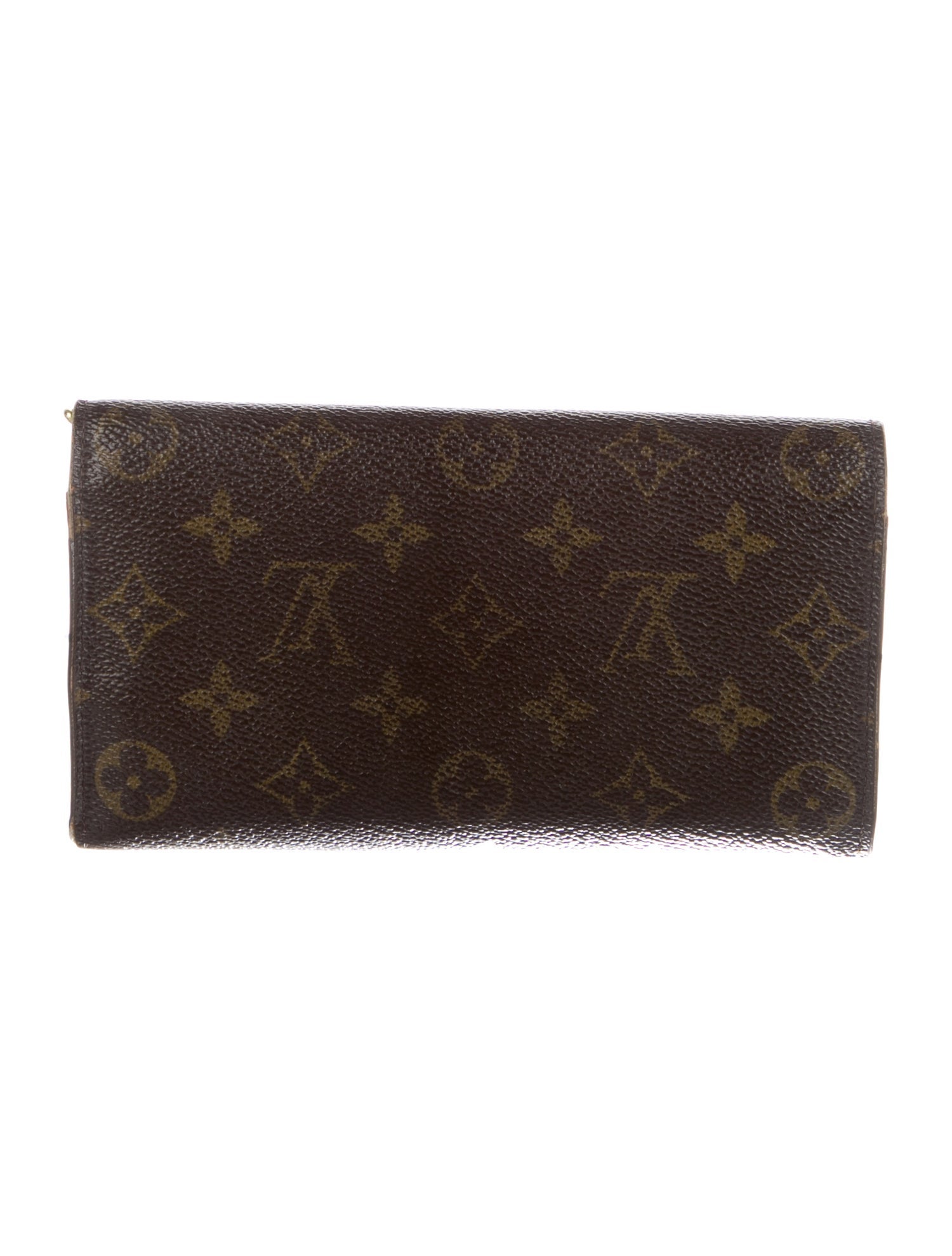 Louis Vuitton LV Monogram Coated Canvas Sarah Wallet