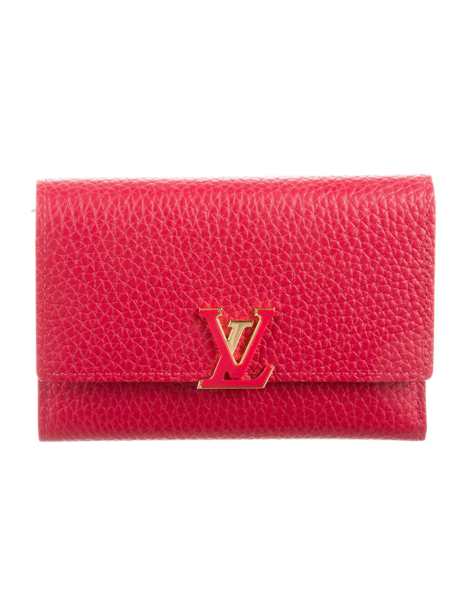 Louis Vuitton LV Monogram Taurillon Leather Capucines Compact Wallet