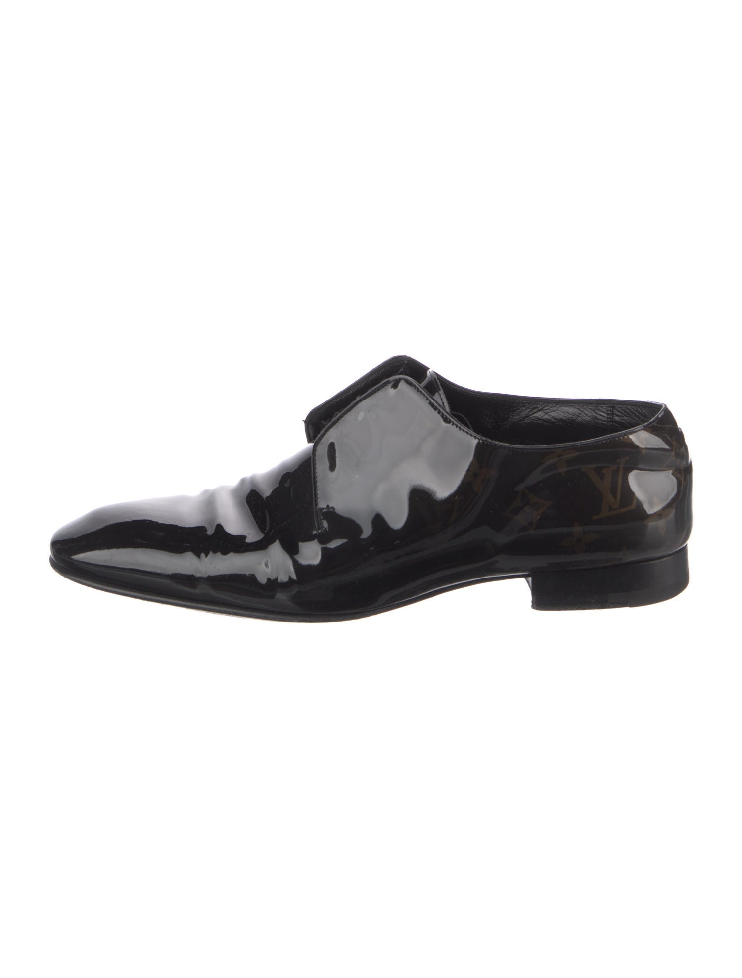 Louis Vuitton LV Monogram Patent Leather Derby Shoes