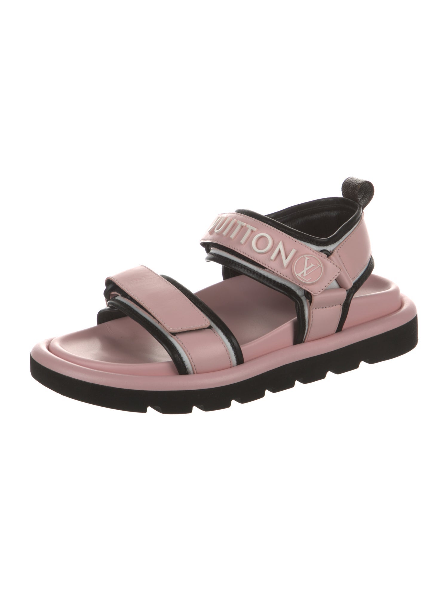 Louis Vuitton LV Monogram Leather Slingback Sandals