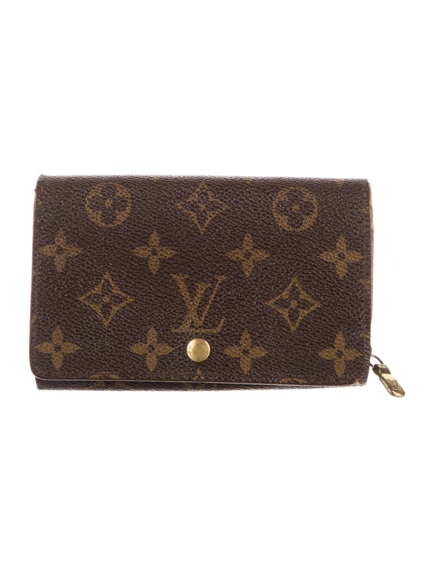 Louis Vuitton LV Monogram Coated Canvas Trésor Wallet