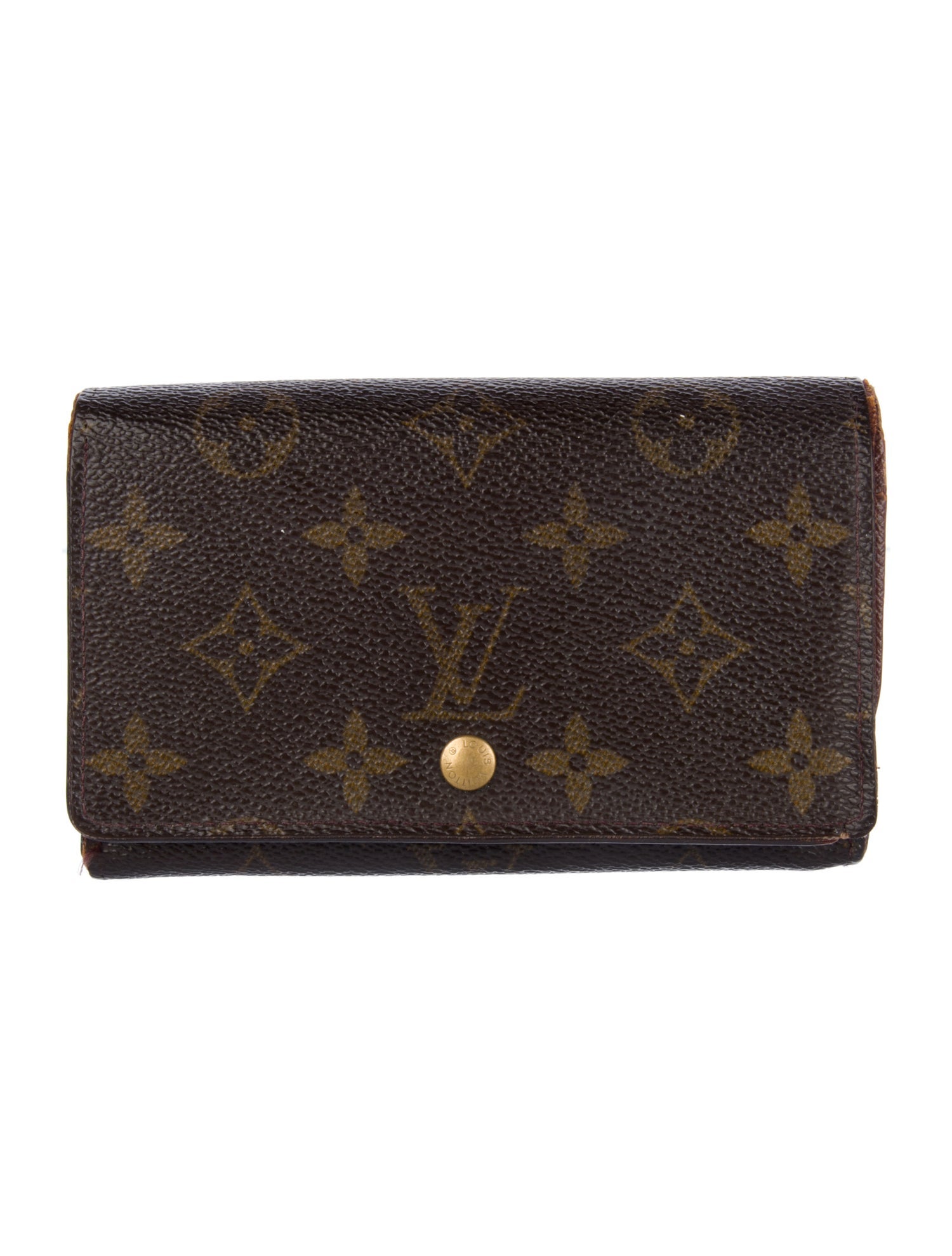 Louis Vuitton LV Monogram Coated Canvas Porte-Monnaie Tresor Wallet