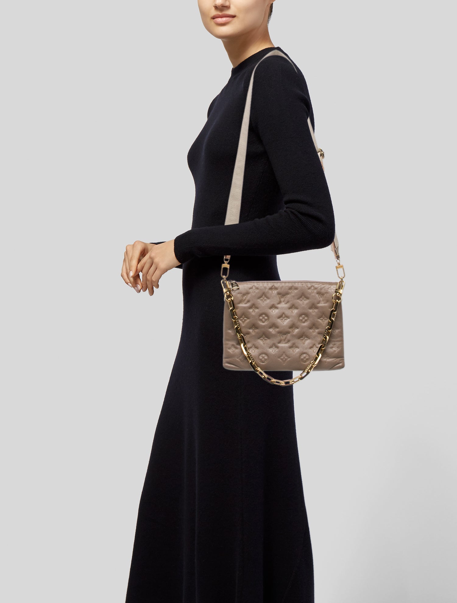 Louis Vuitton Embossed Leather Coussin PM