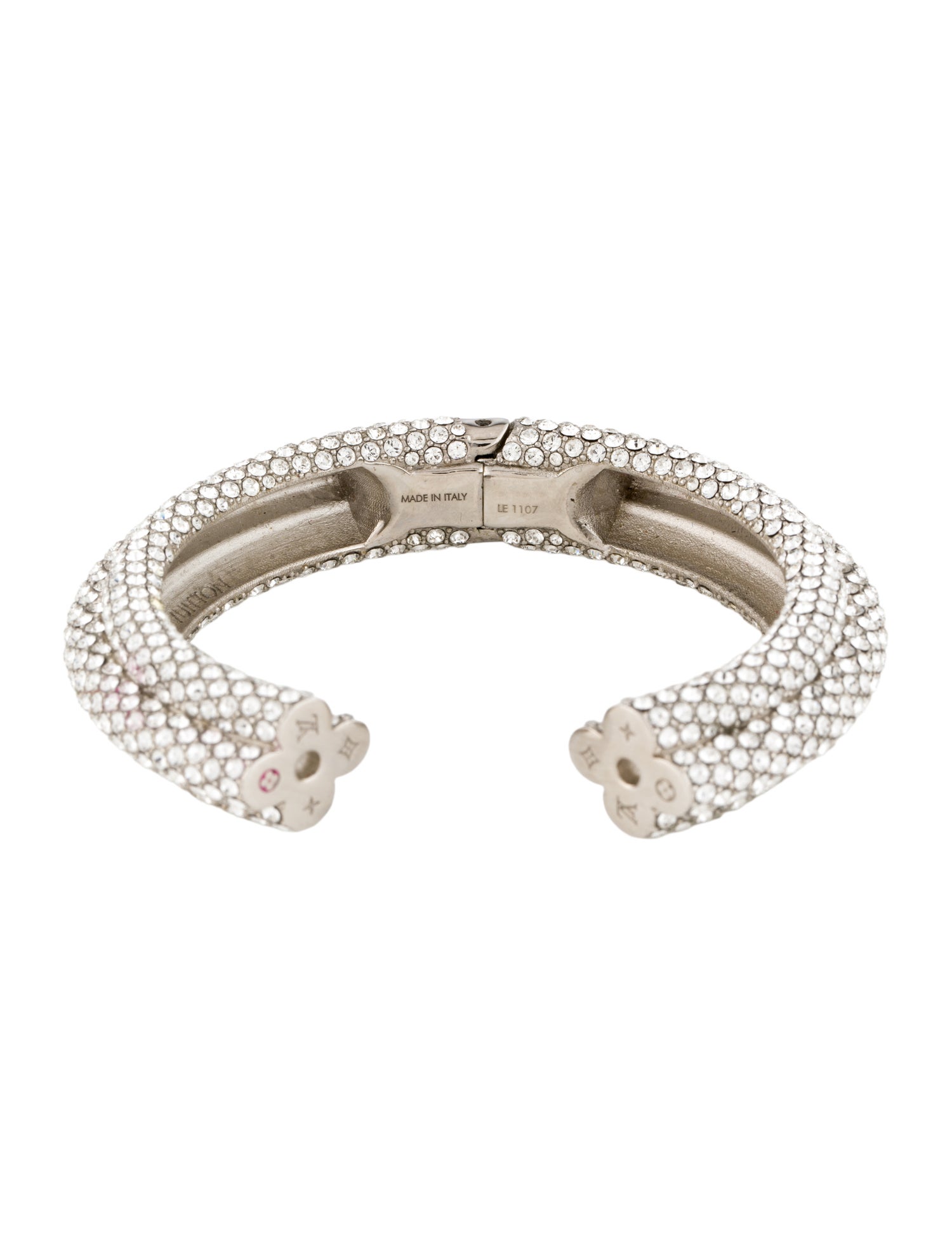 Louis Vuitton Crystal Embellished Cuff Bracelet