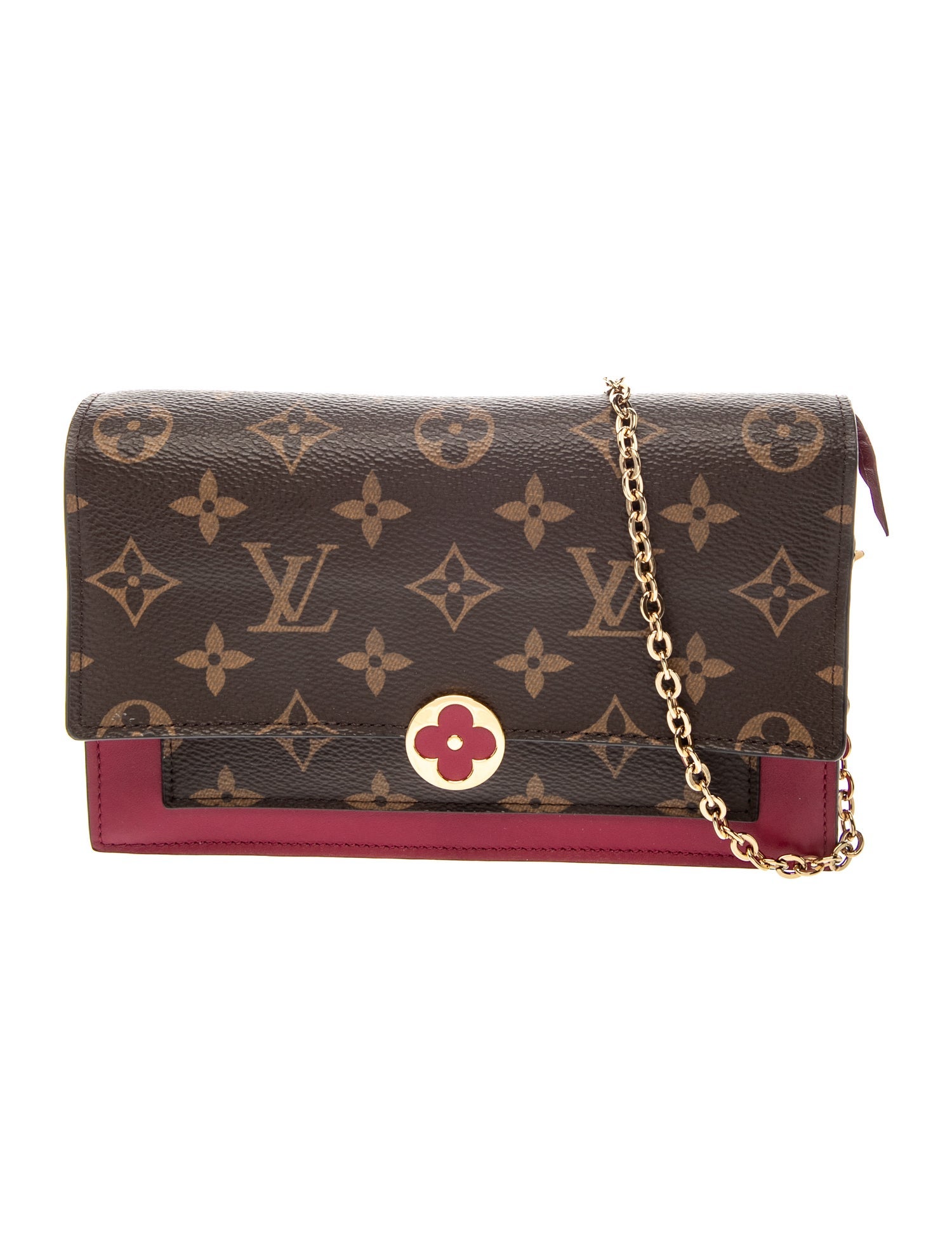 Louis Vuitton LV Monogram Flore Wallet On Chain