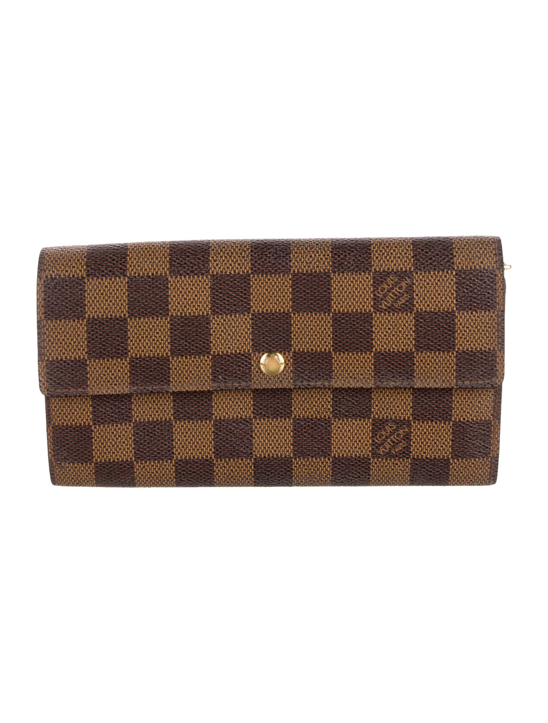 Louis Vuitton 1997 Damier Ebene Pattern Wallet