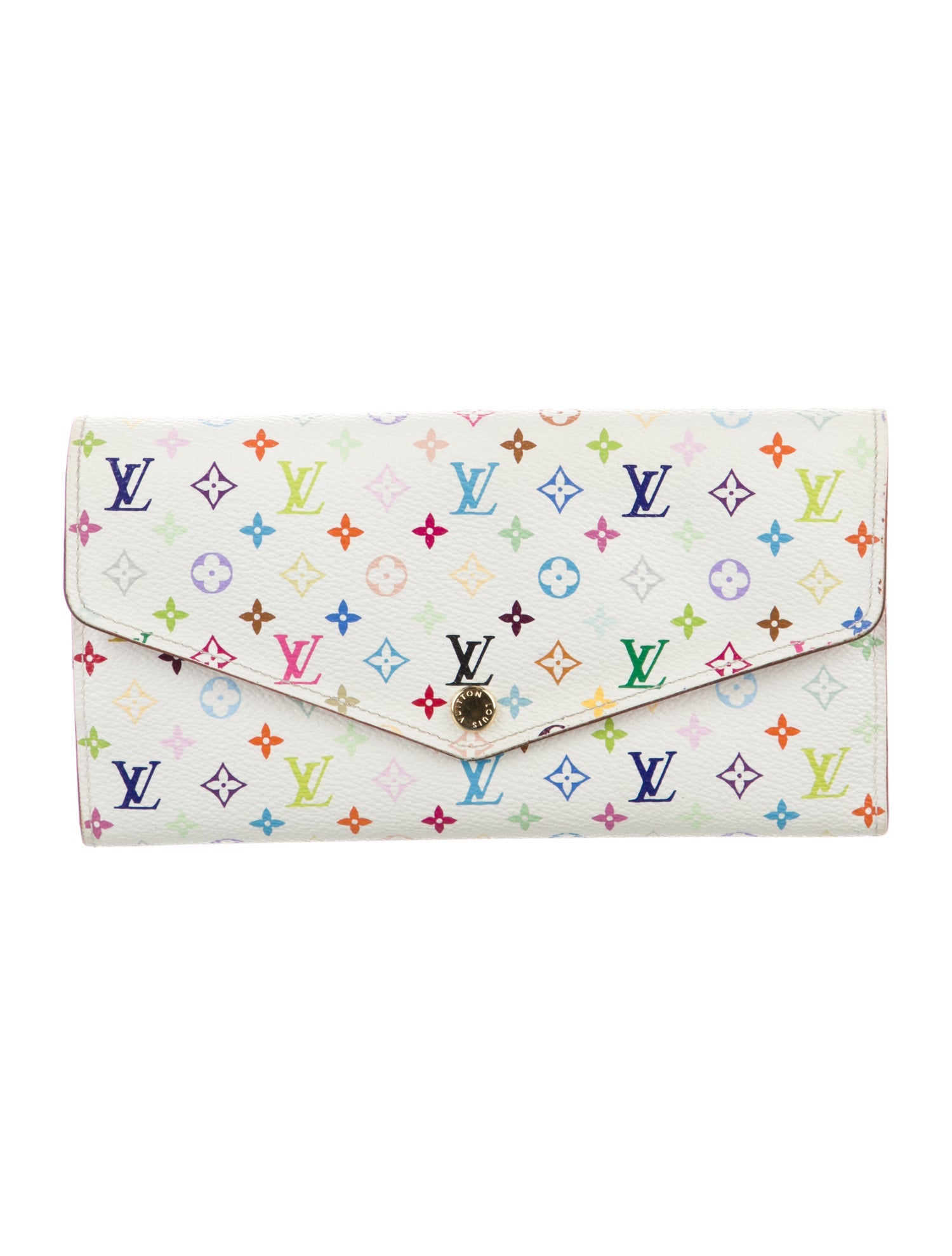 Louis Vuitton Multicolore Monogram Pattern Coated Canvas Sarah Wallet