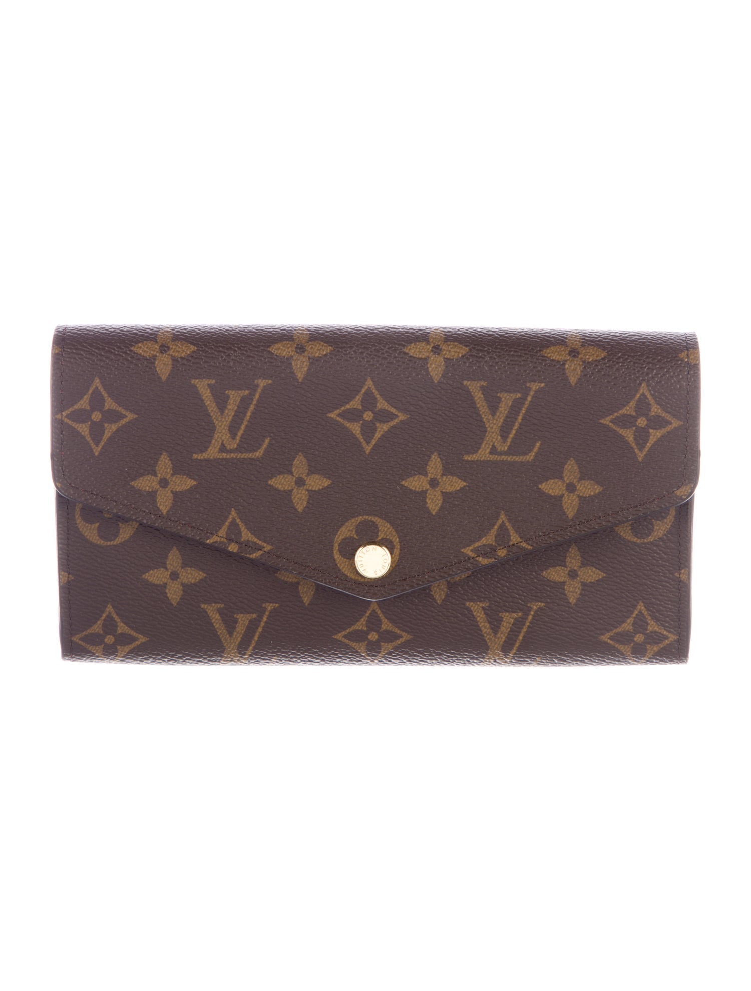 Louis Vuitton LV Monogram Coated Canvas Sarah Wallet