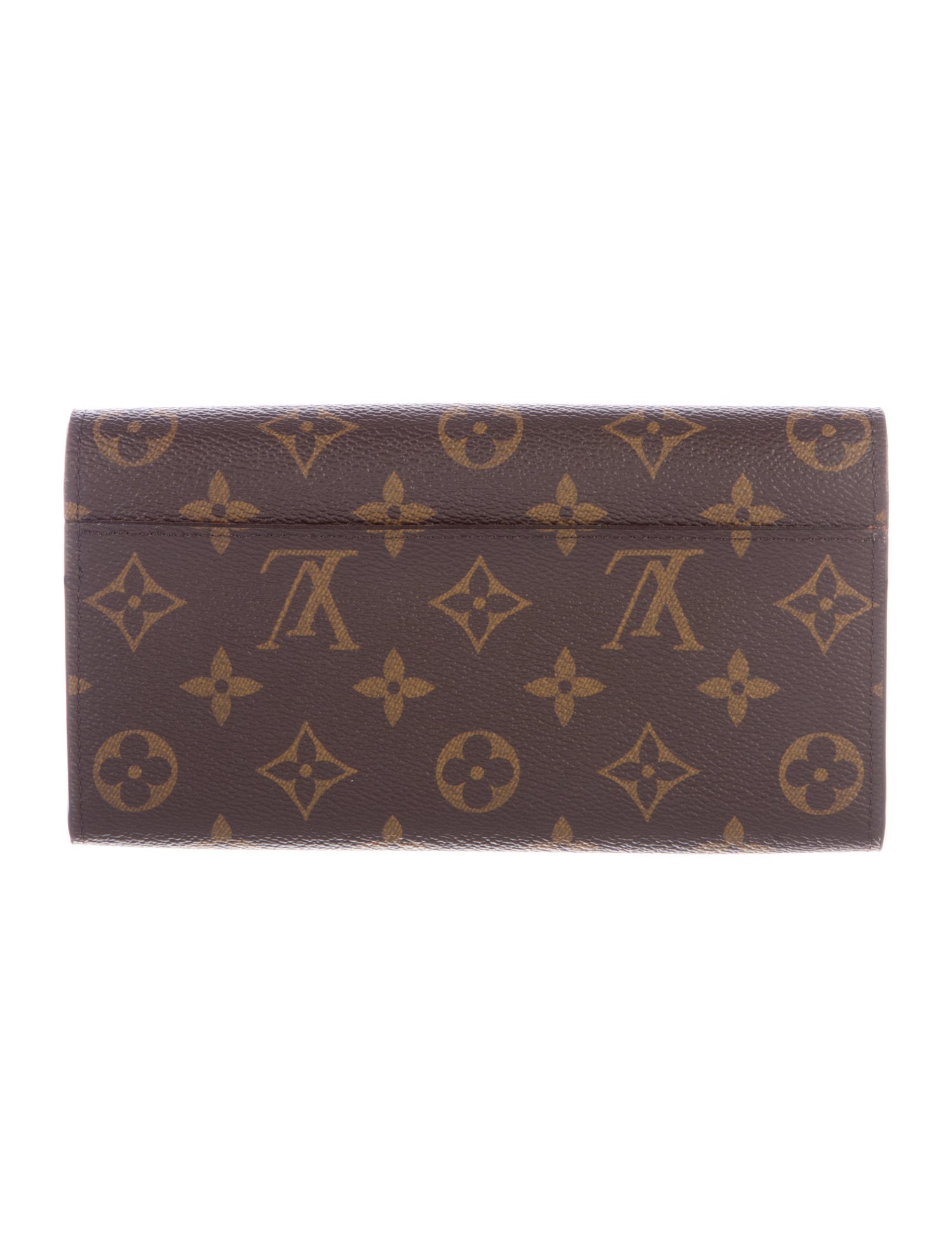 Louis Vuitton LV Monogram Coated Canvas Sarah Wallet