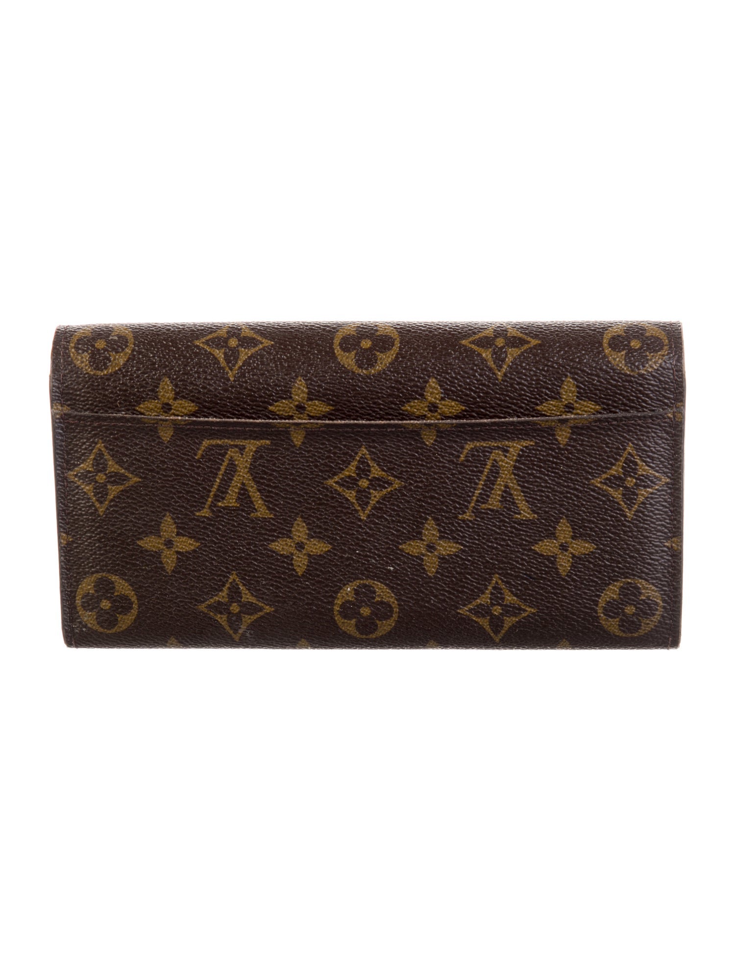 Louis Vuitton LV Monogram Coated Canvas Sarah Wallet