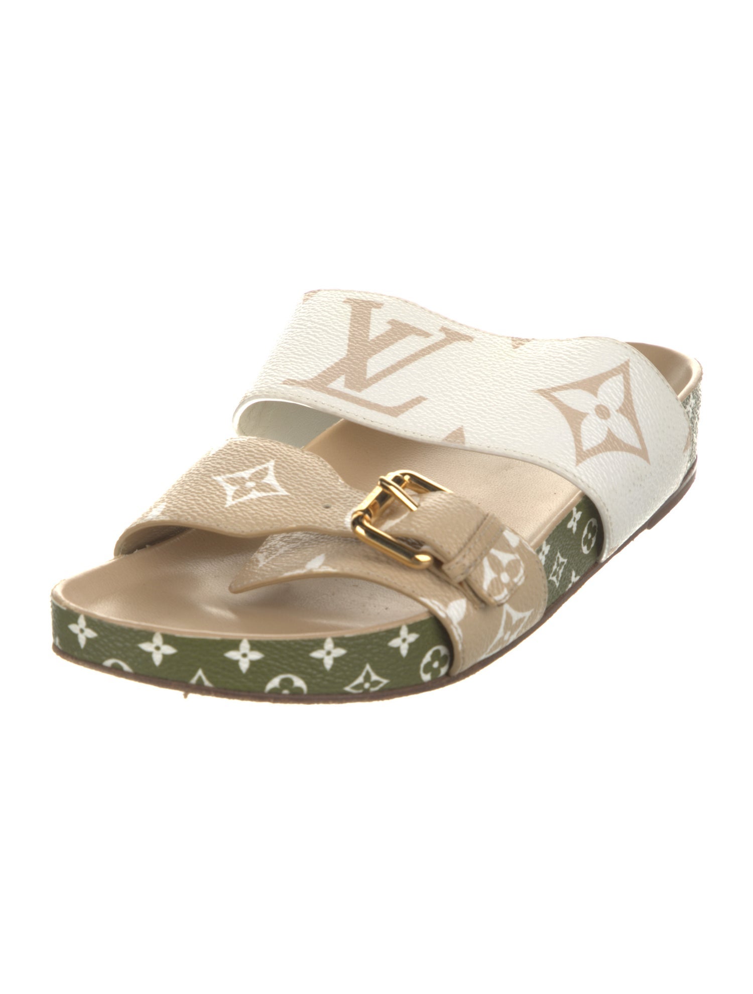 Louis Vuitton Monogram Pattern Slides