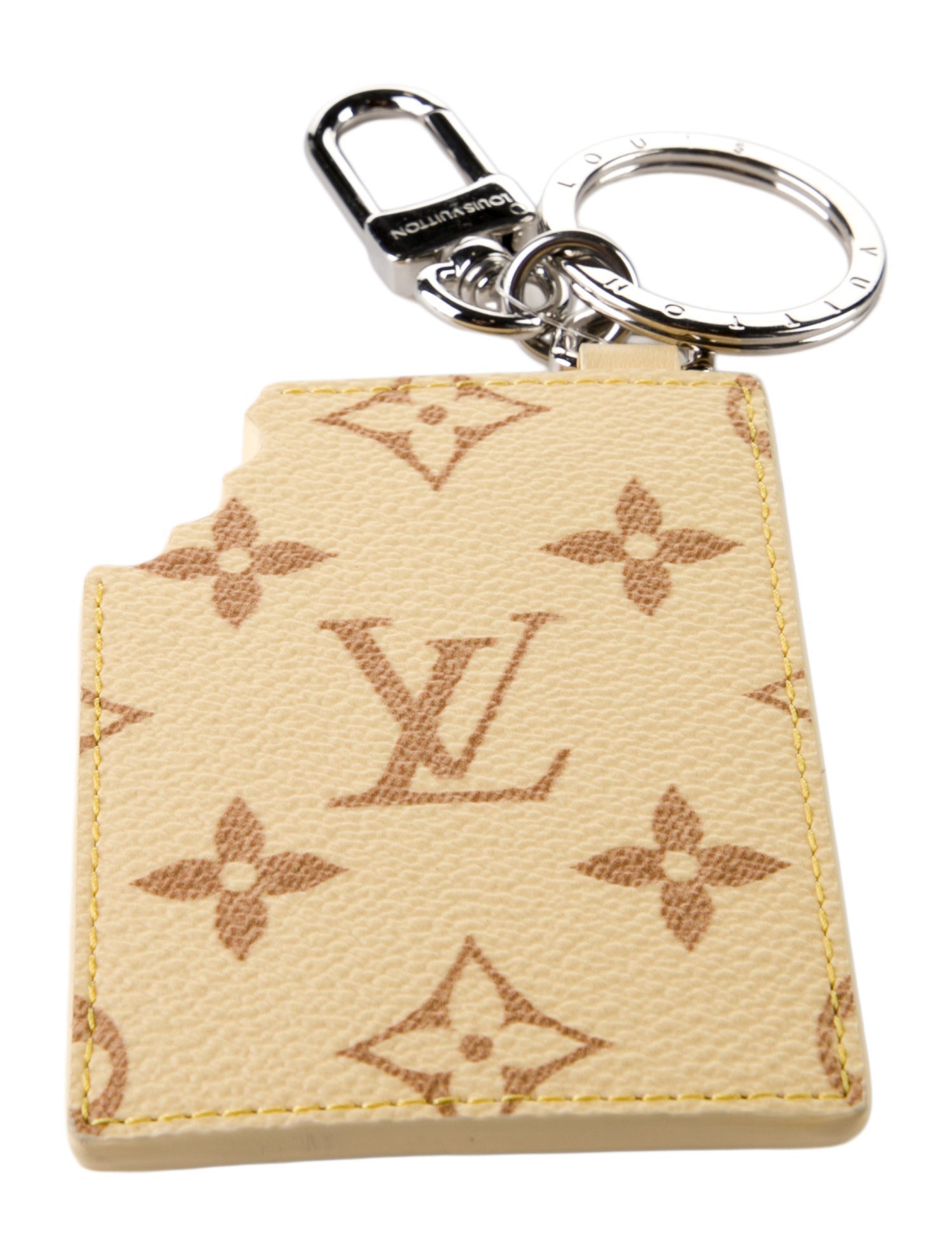 Louis Vuitton LV White Chocolate Bar Bag Charm Keychain