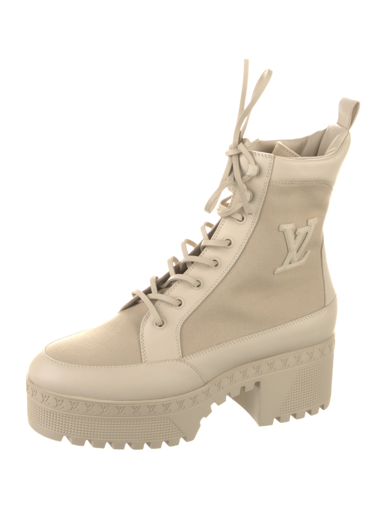 Louis Vuitton LV Monogram Canvas Combat Boots