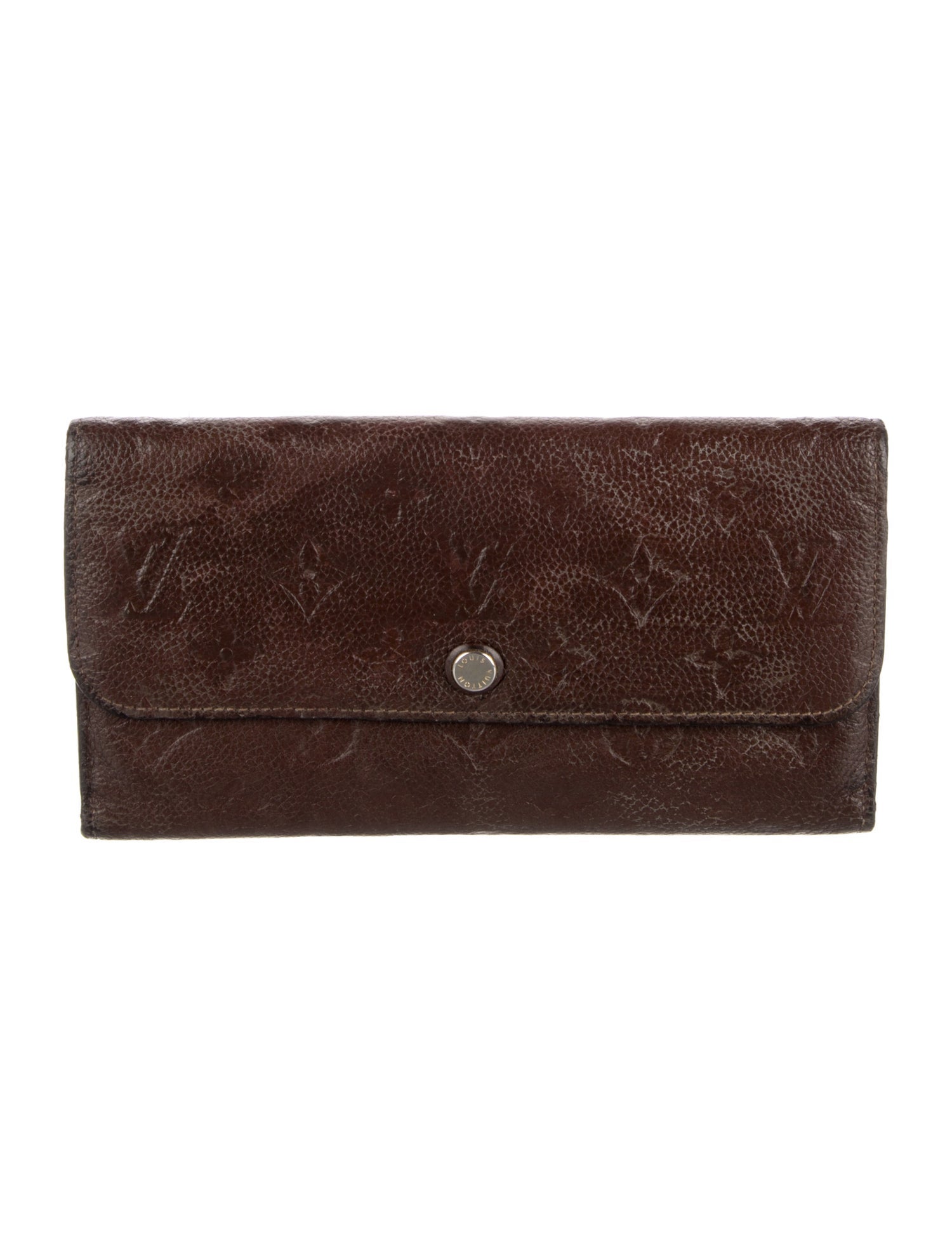 Louis Vuitton LV Monogram Empreinte Leather Sarah Wallet