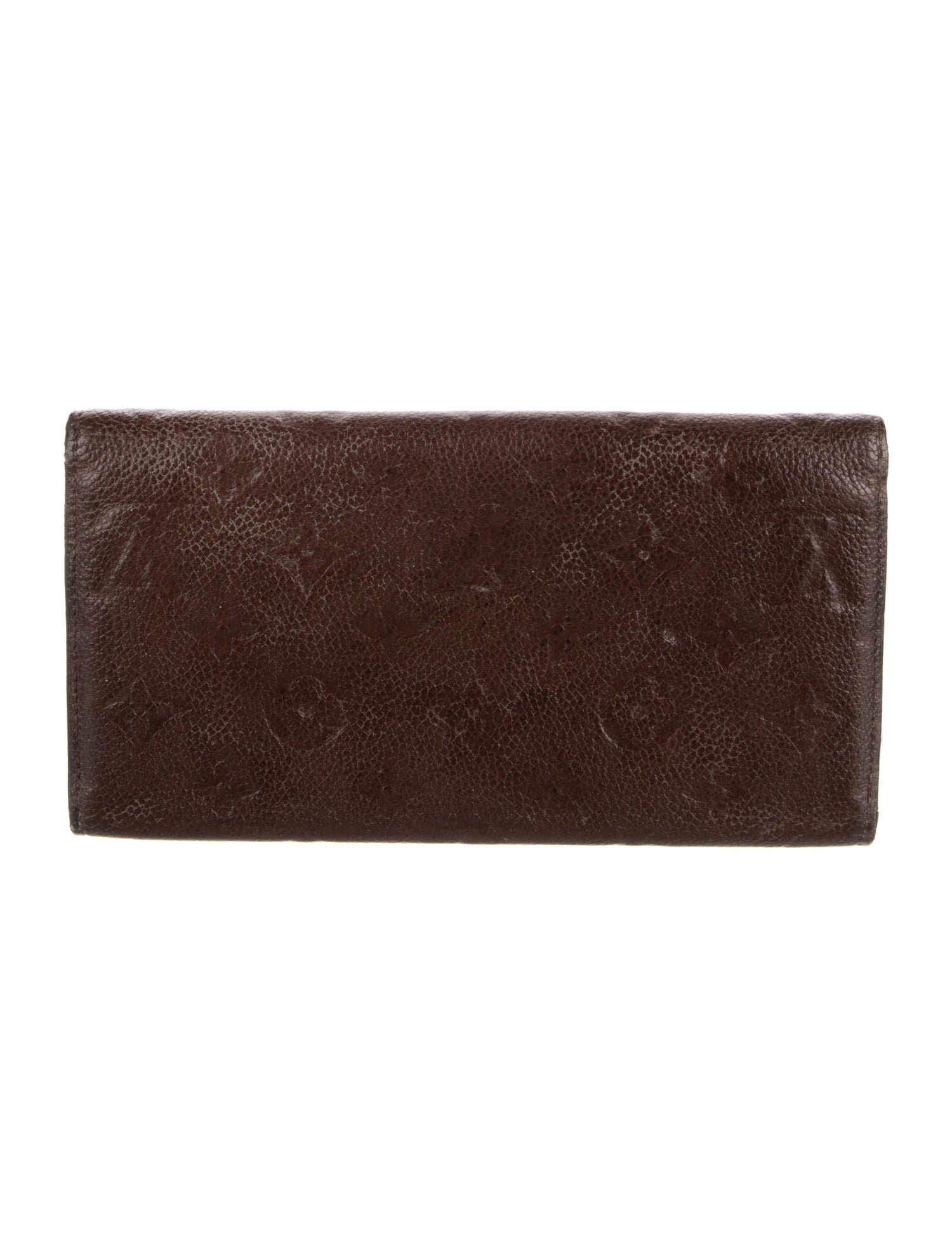 Louis Vuitton LV Monogram Empreinte Leather Sarah Wallet