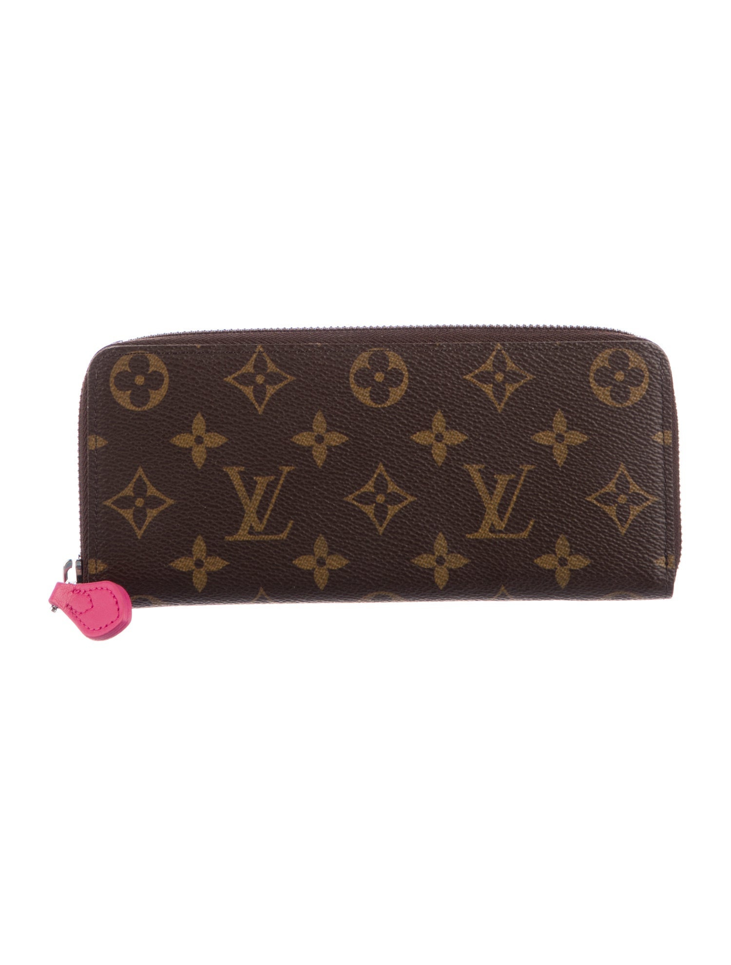 Louis Vuitton LV Monogram Coated Canvas Clemence Wallet