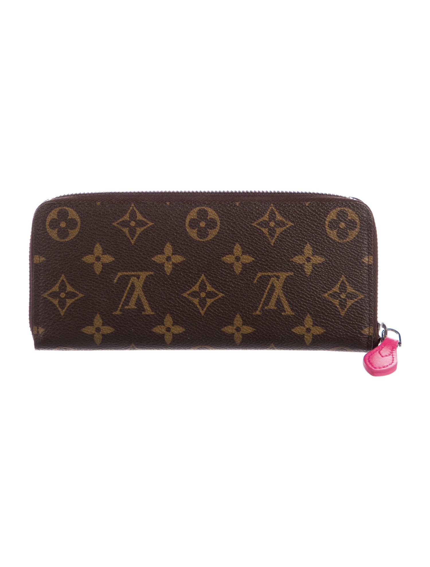 Louis Vuitton LV Monogram Coated Canvas Clemence Wallet