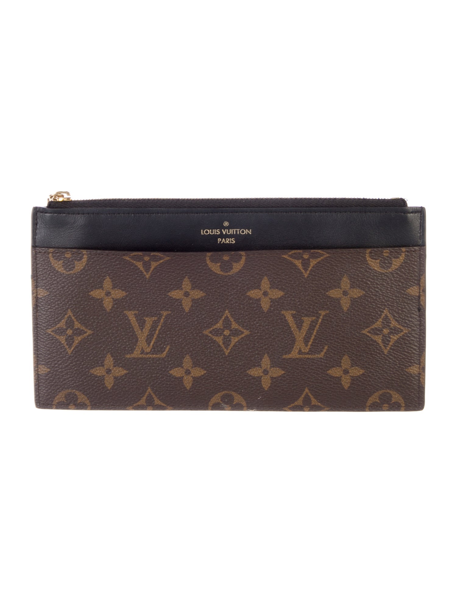 Louis Vuitton LV Monogram Coated Canvas Slim Purse