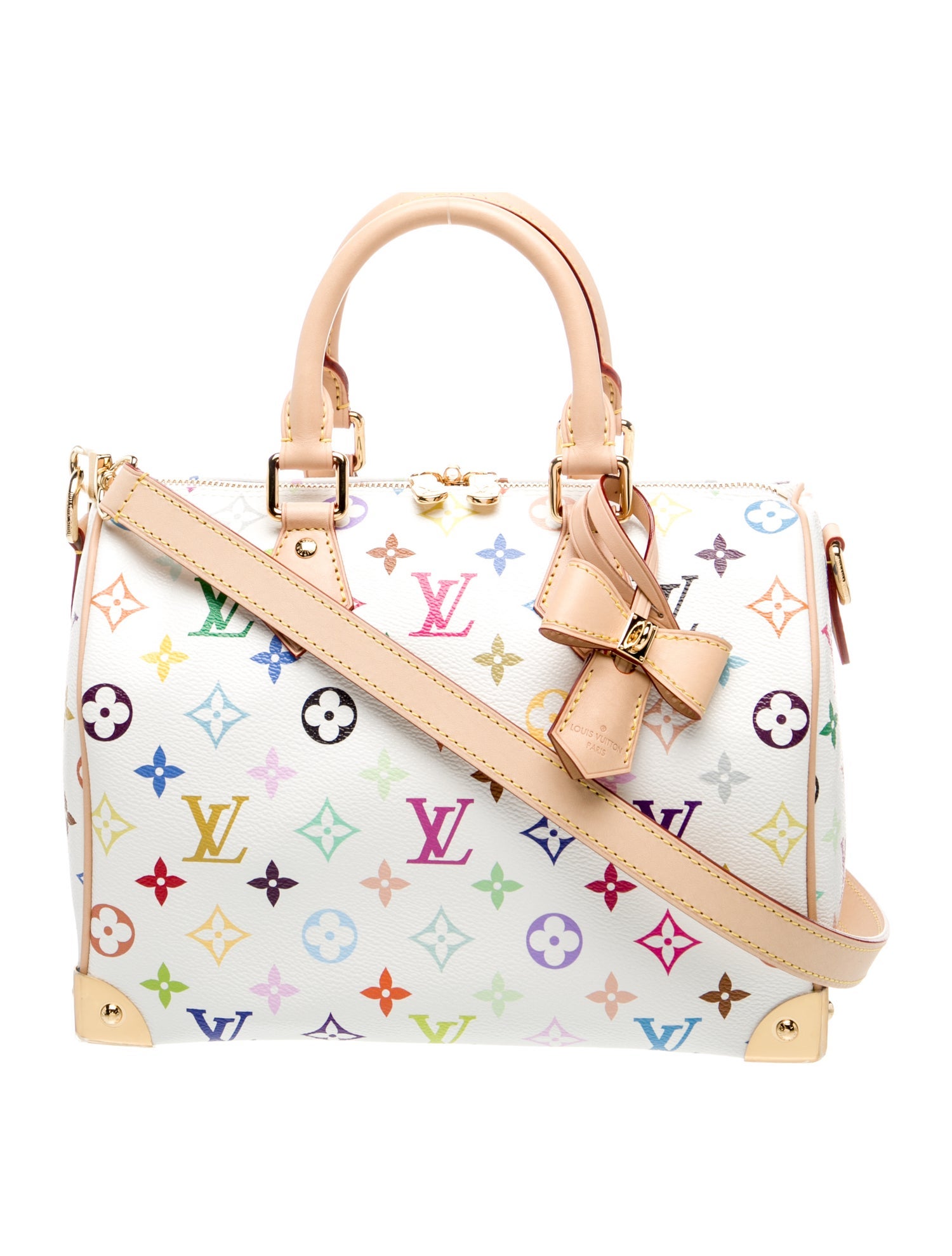 Louis Vuitton Multicolore Monogram Speedy Bandouliere 25