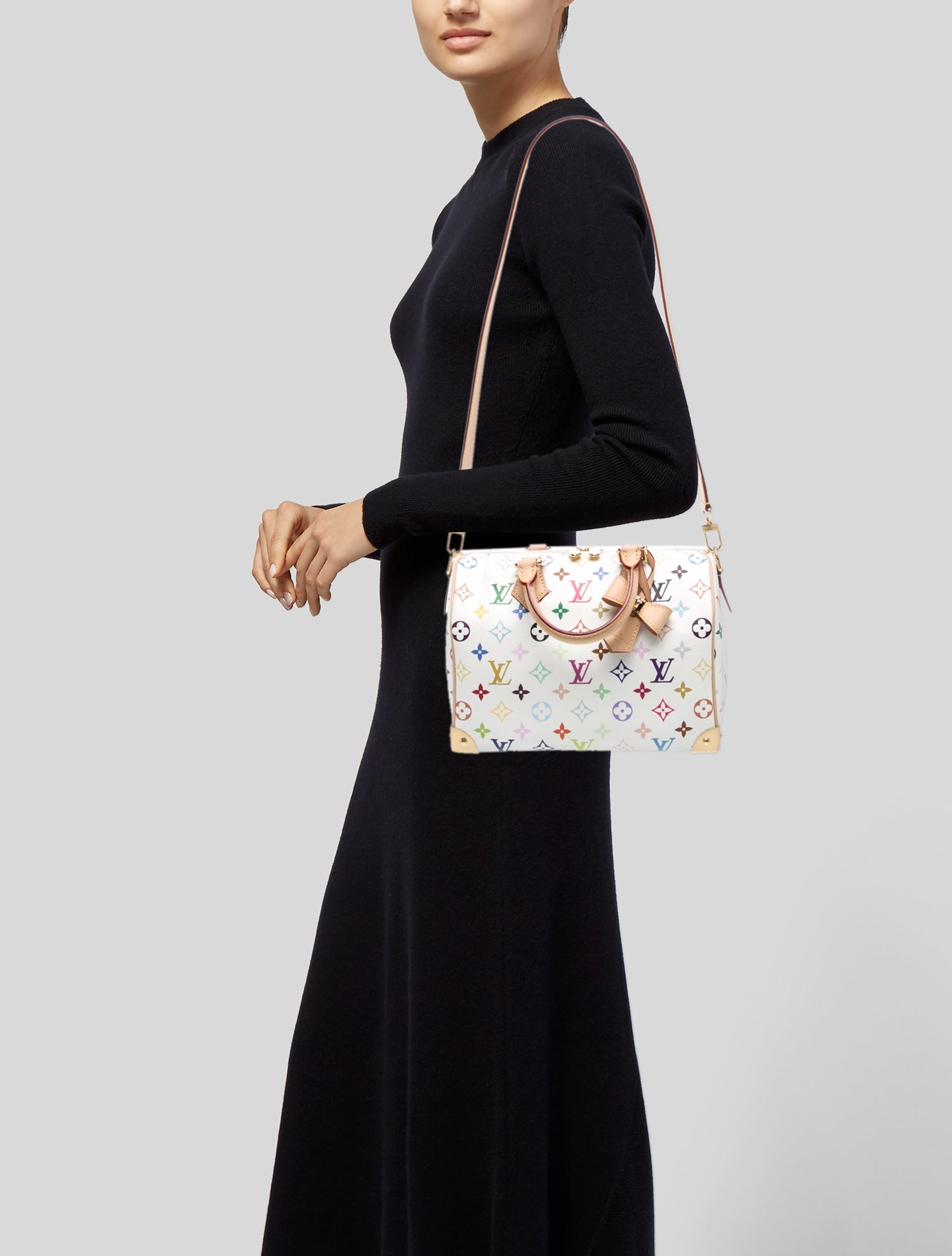 Louis Vuitton Multicolore Monogram Speedy Bandouliere 25