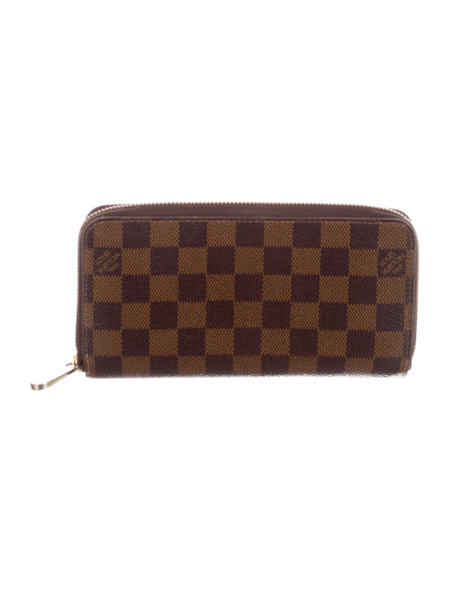 Louis Vuitton 2017 Damier Ebene Pattern Zippy Wallet