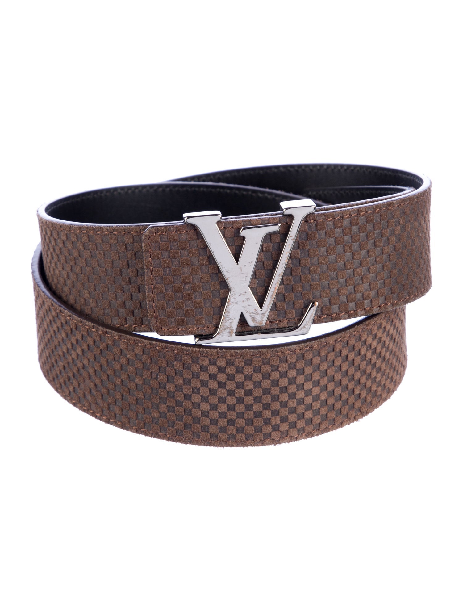 Louis Vuitton 2013 Petit Damier LV Initiales 40MM Belt Belt Kit
