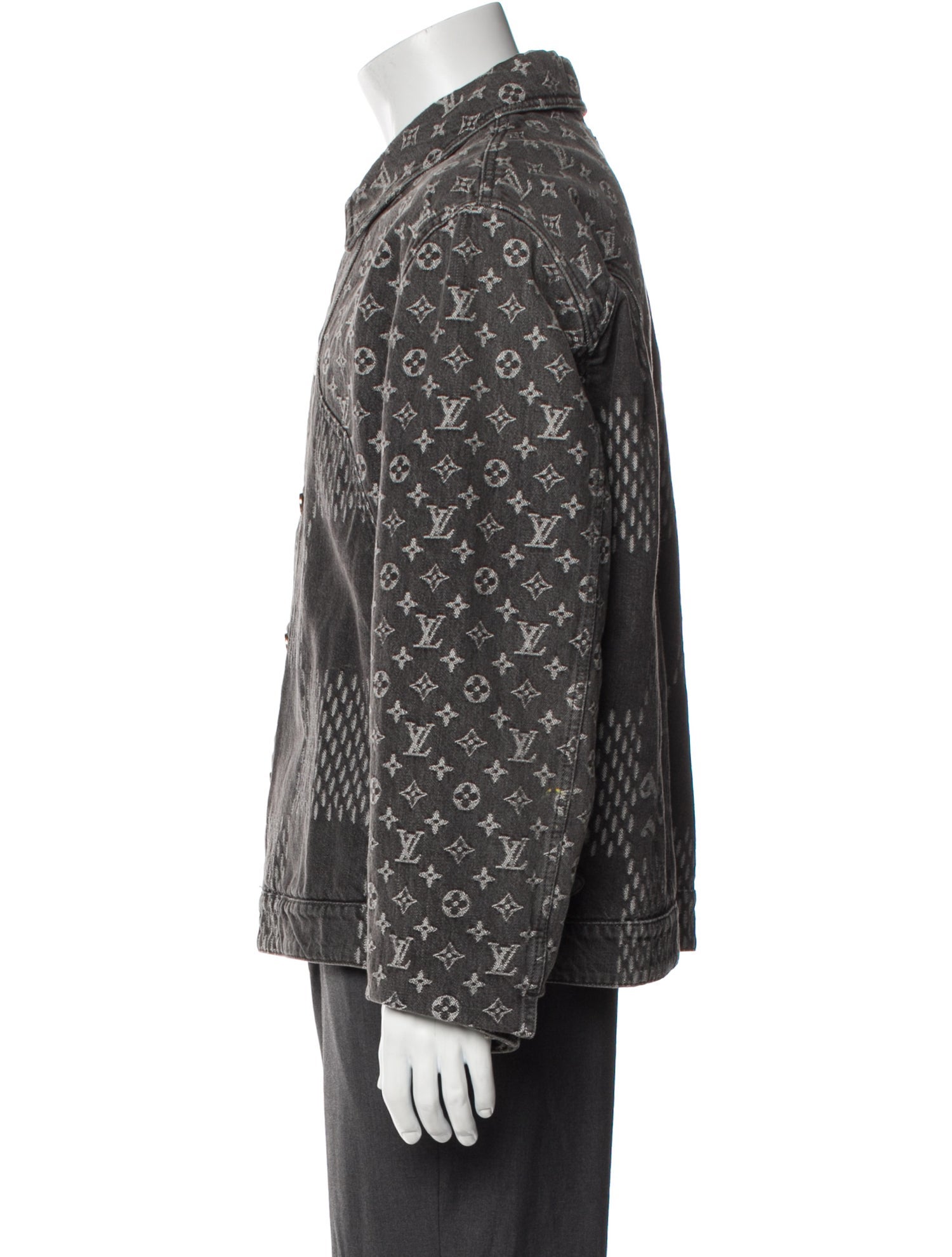 Louis Vuitton 2020 x Nigo 'Damier Waves' Coat