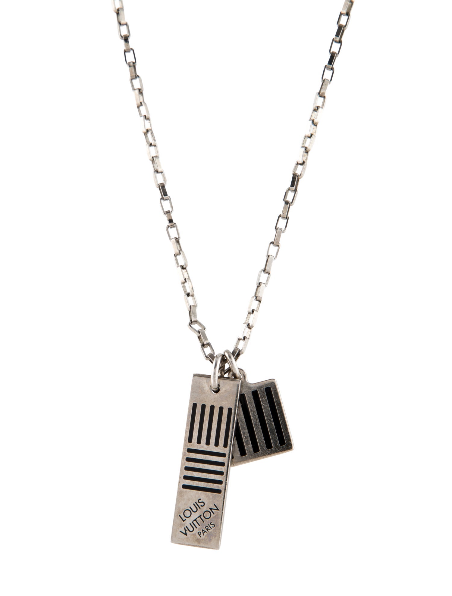 Louis Vuitton Damier Black Necklace