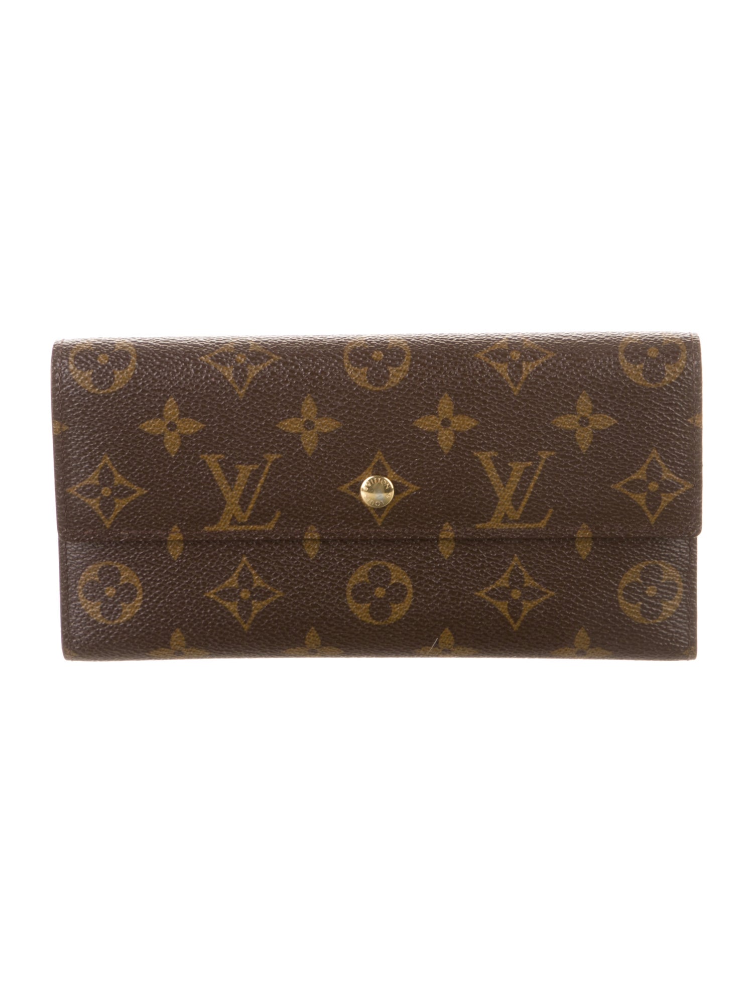 Louis Vuitton LV Monogram Coated Canvas International Wallet