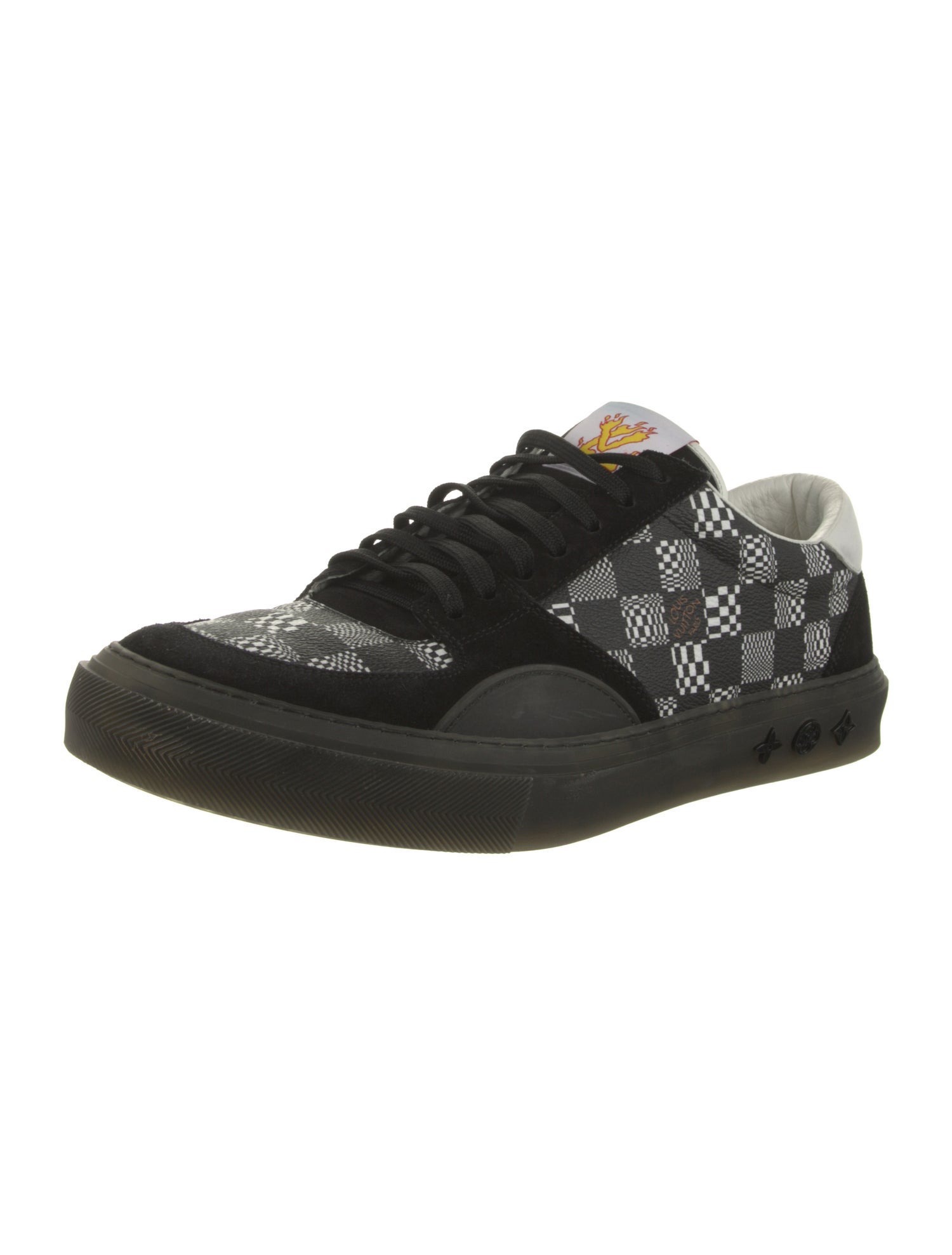 Louis Vuitton Plaid Print Sneakers