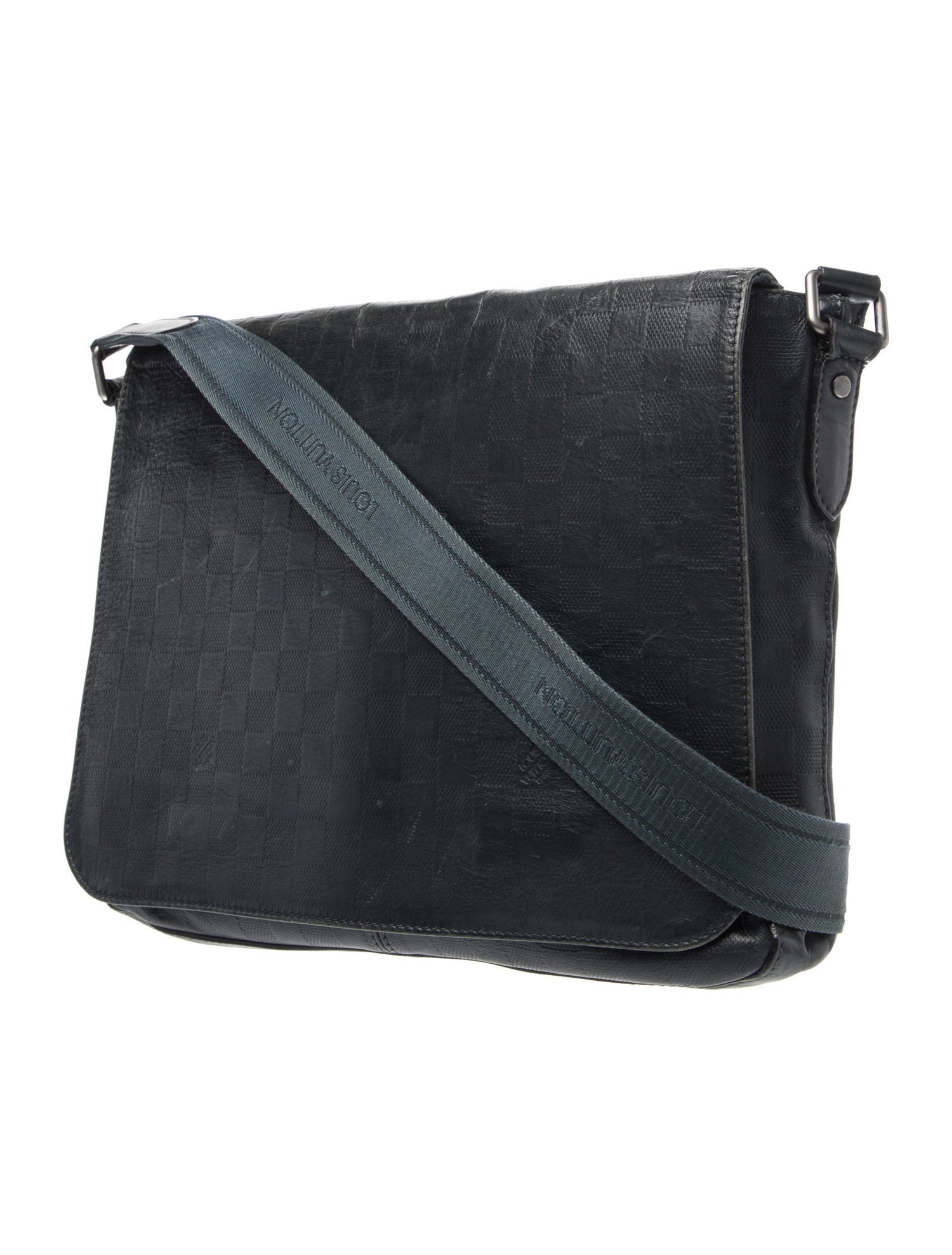 Louis Vuitton Leather Messenger Bag