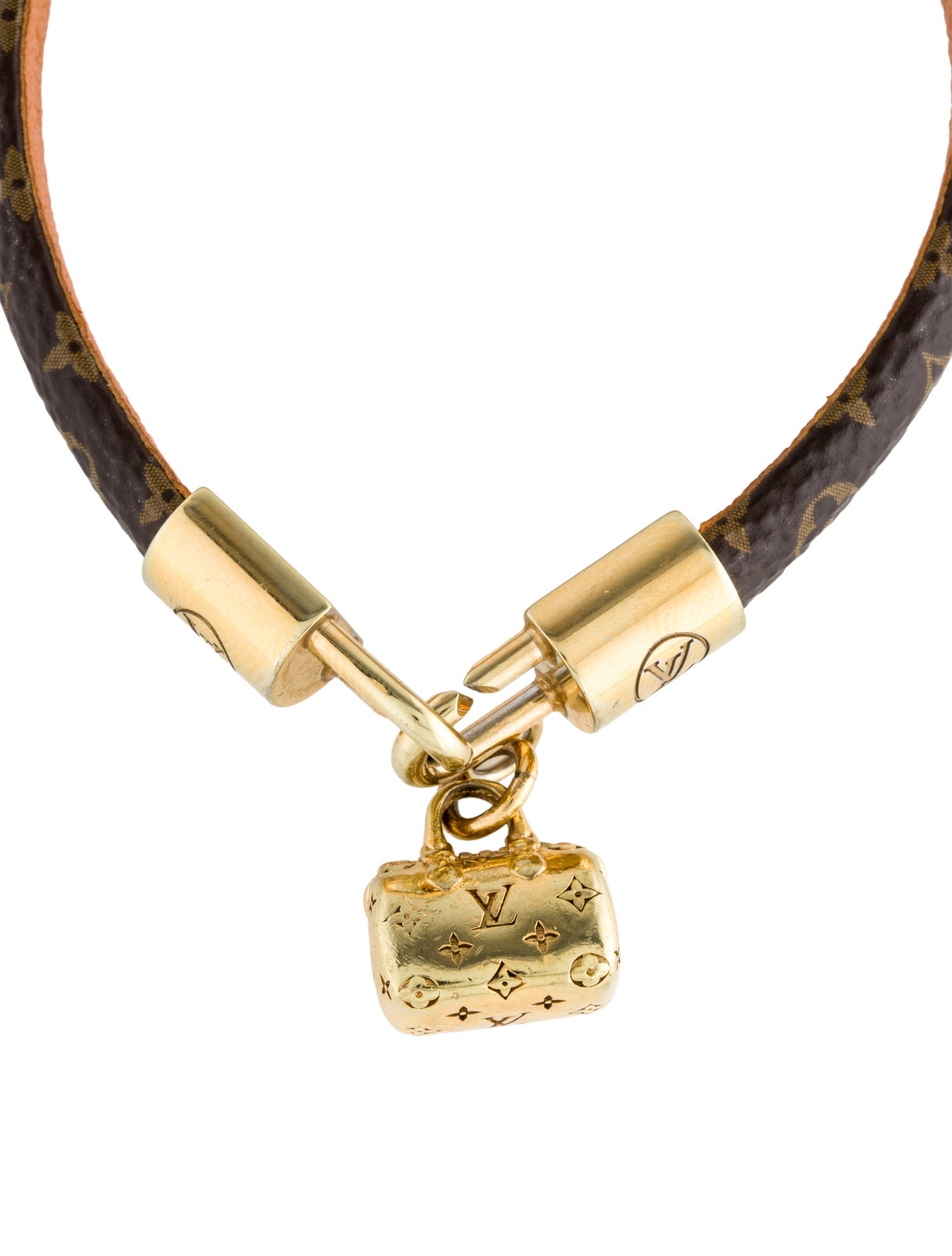 Louis Vuitton Canvas Speedy Charm Bracelet