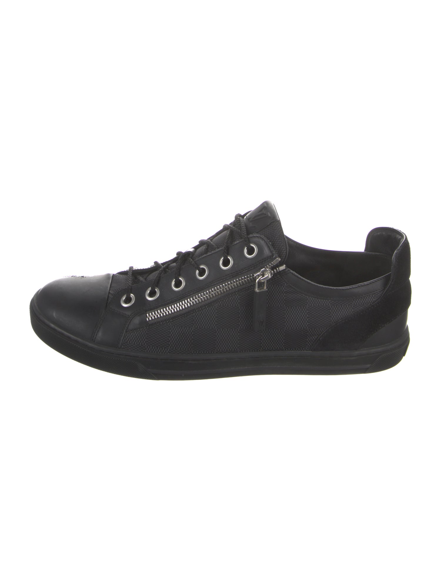 Louis Vuitton Damier Graphite Pattern Leather Sneakers