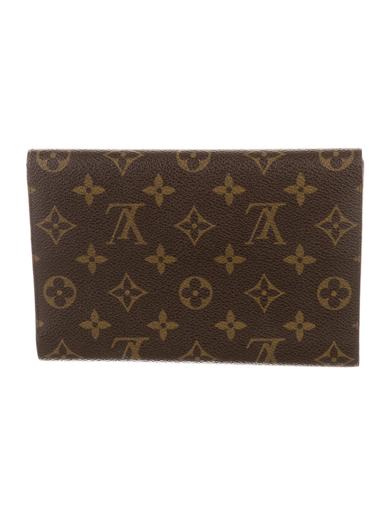 Louis Vuitton LV Monogram Coated Canvas Sarah Wallet