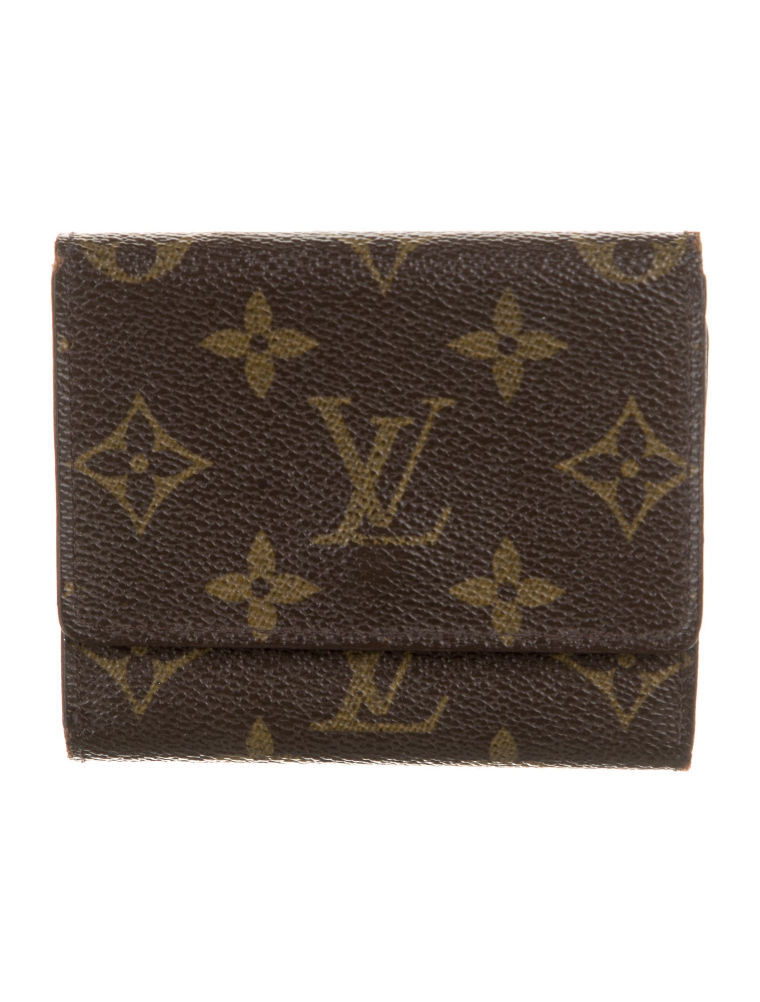 Louis Vuitton LV Monogram Coated Canvas Elise Wallet