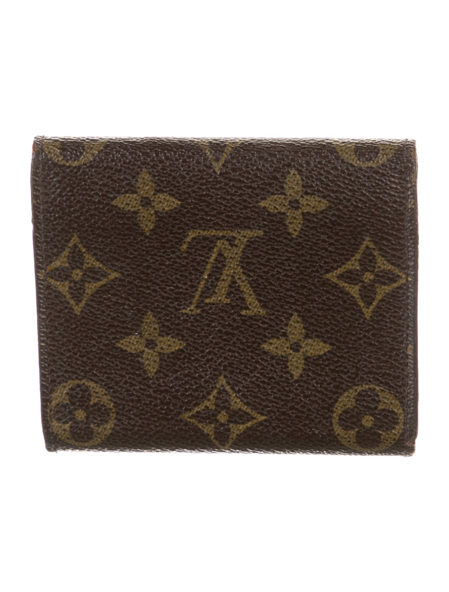 Louis Vuitton LV Monogram Coated Canvas Elise Wallet